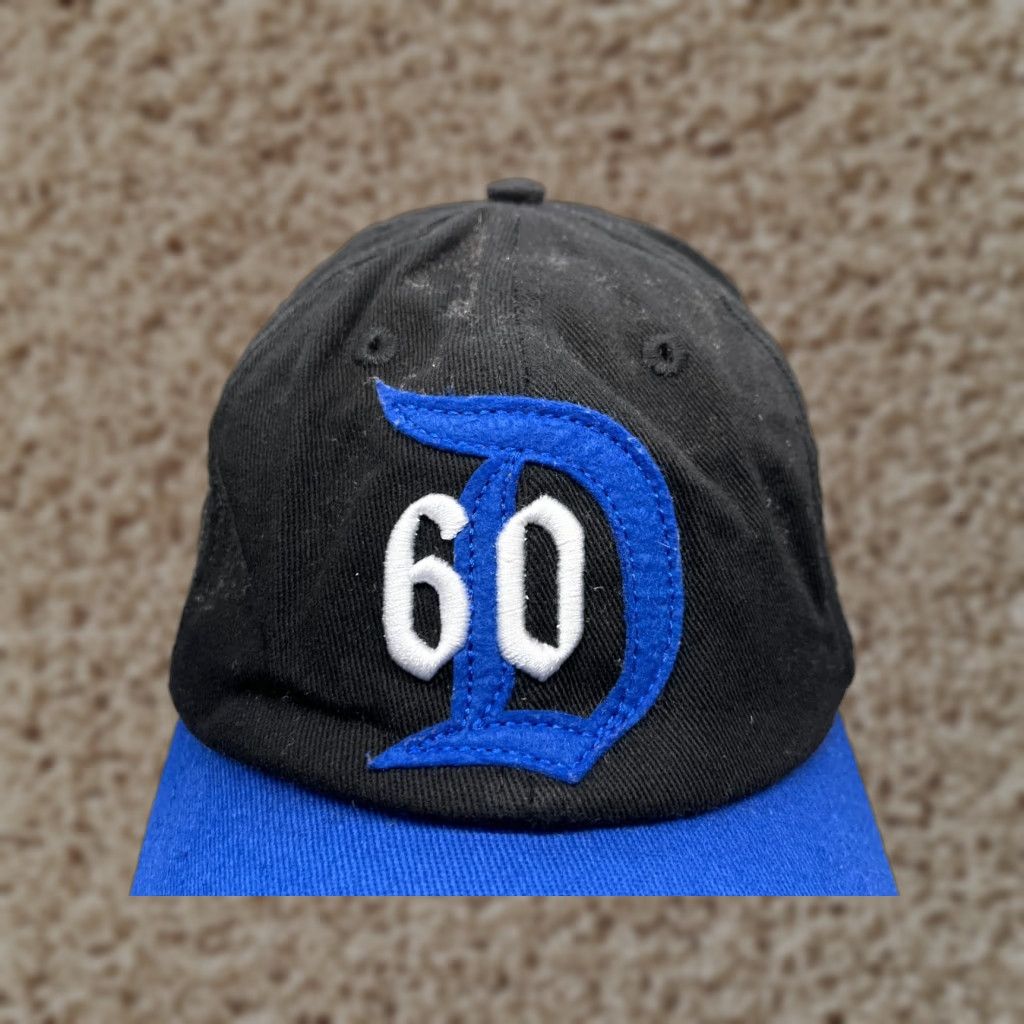 Disney VINTAGE Disney Hat Cap Fitted Adult OS Blue Black Cotton Blend Plaid 80s 90s USA Disney World Disneyland Baseball Cap Mens Womens Unisex Adults Size ONE SIZE - 1 Thumbnail