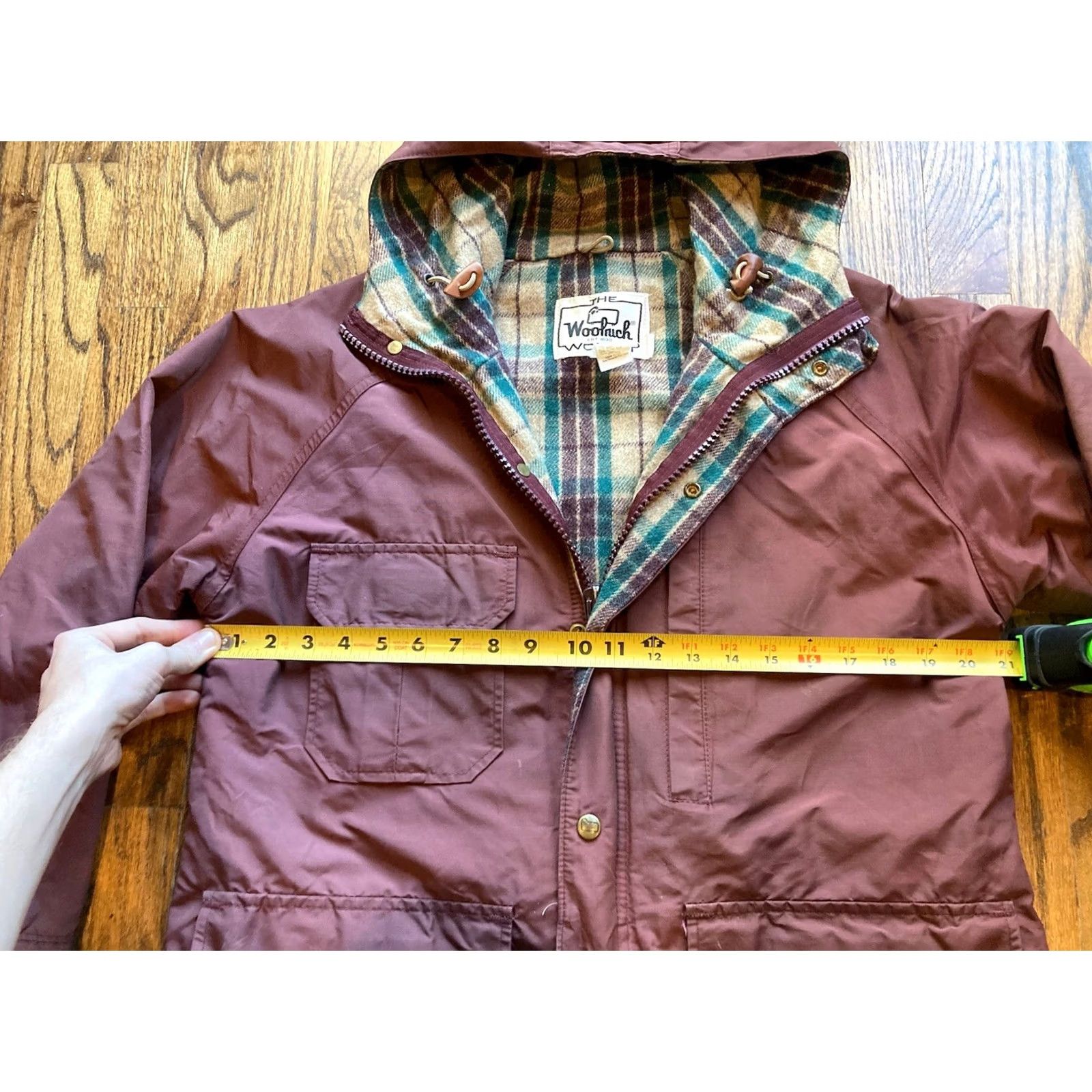 Vintage VINTAGE Woolrich Chore Coat Jacket Womens Wool Flannel Lined Sz M Red USA Made Size M / US 6-8 / IT 42-44 - 6 Thumbnail
