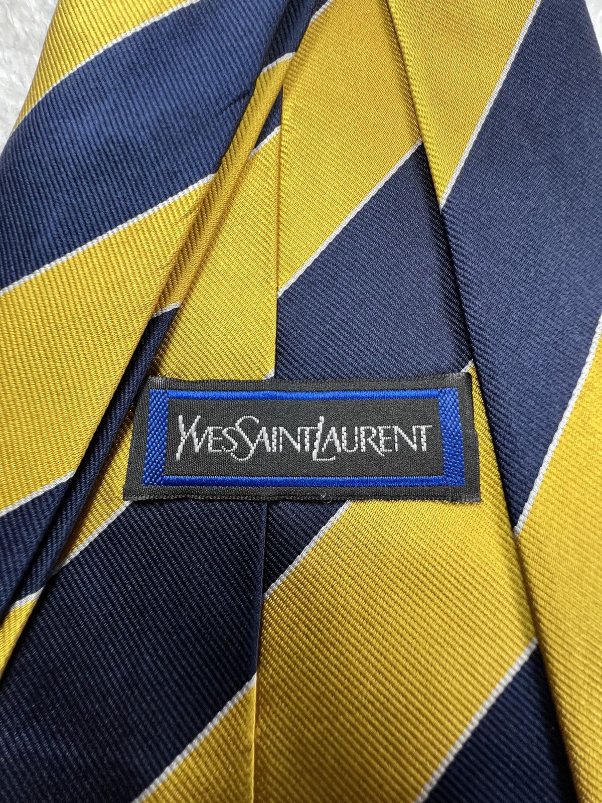 Yves Saint Laurent Vintage YSL Yves Saint Laurent Silk Geometric Luxury Tie Size ONE SIZE - 11 Thumbnail
