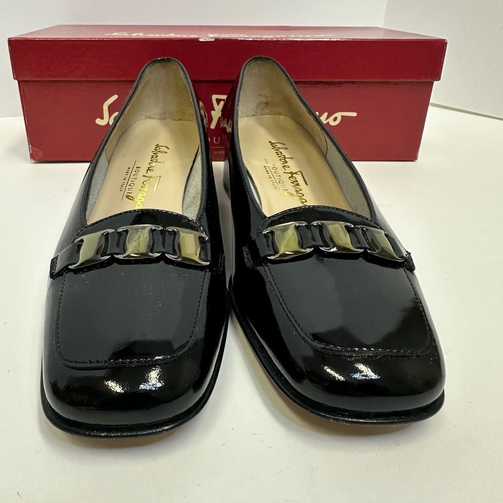 Salvatore Ferragamo Vintage Salvatore Ferragamo Boutique Black Loafers SZ 5.5 C Size US 5.5 / IT 35.5 - 9 Thumbnail