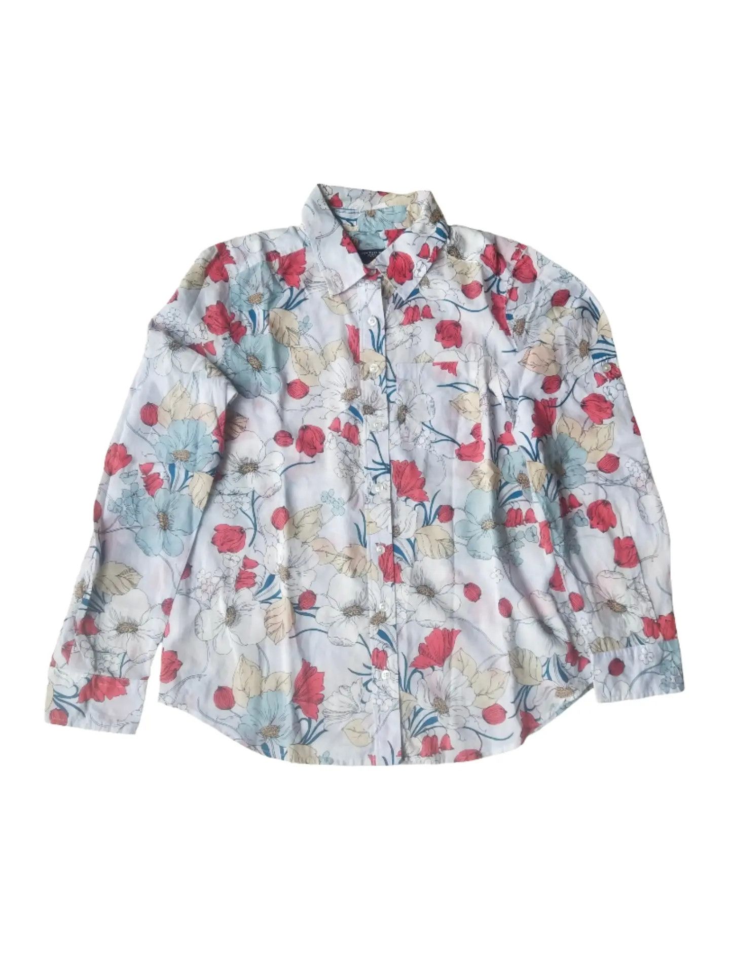 Ann Taylor Ann Taylor Petite Woman Floral Button-up Shirt Size XS / US 0-2 / IT 36-38 - 1 Thumbnail
