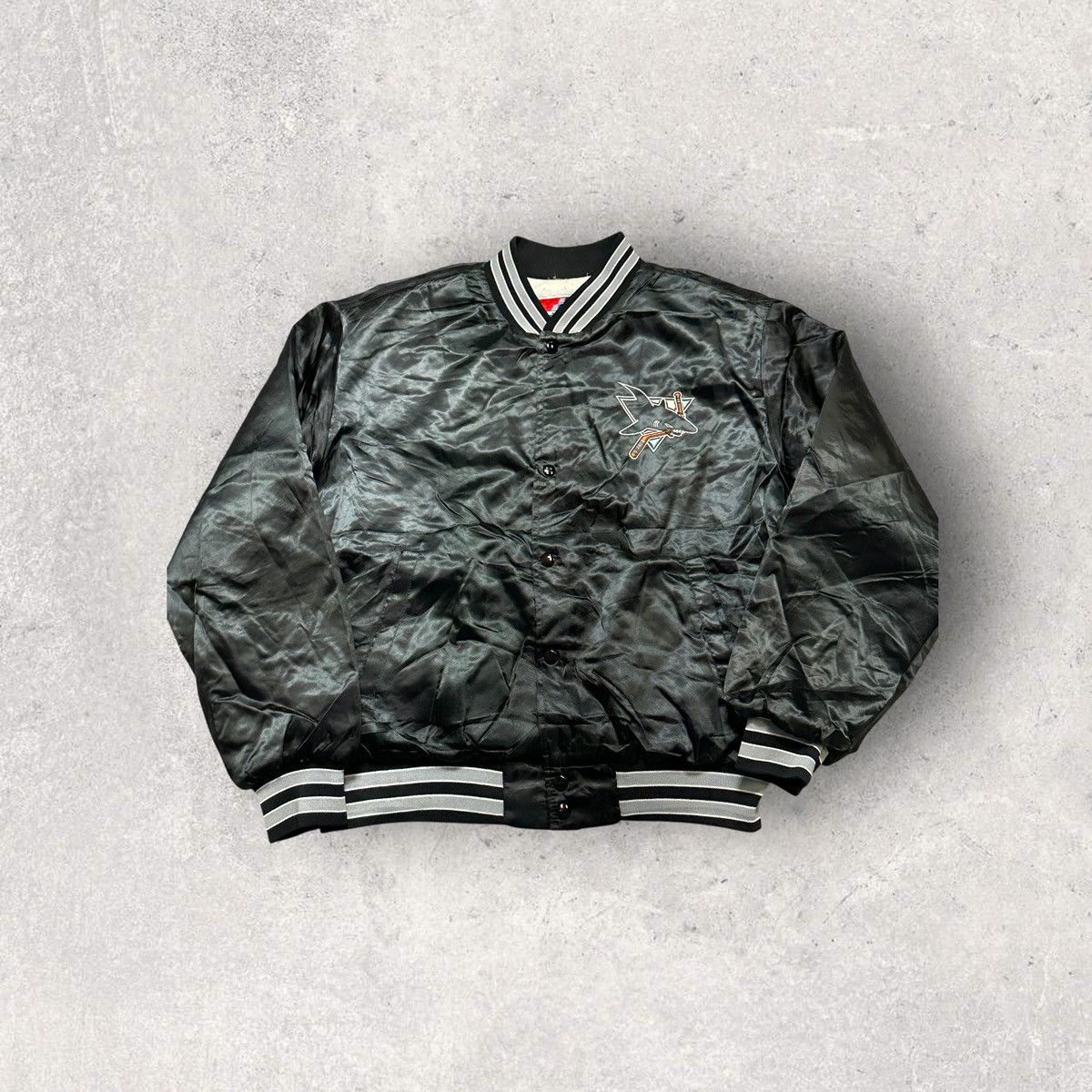 NHL Vintage San Jose Sharks bomber jacket Size US XL / EU 56 / 4 - 1 Thumbnail