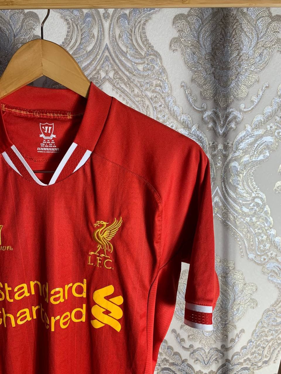 Vintage VERY RARE WARRIOR FC LIVERPOOL ENGLAND SOCCER JERSEY RETRO Size US L / EU 52-54 / 3 - 2 Thumbnail