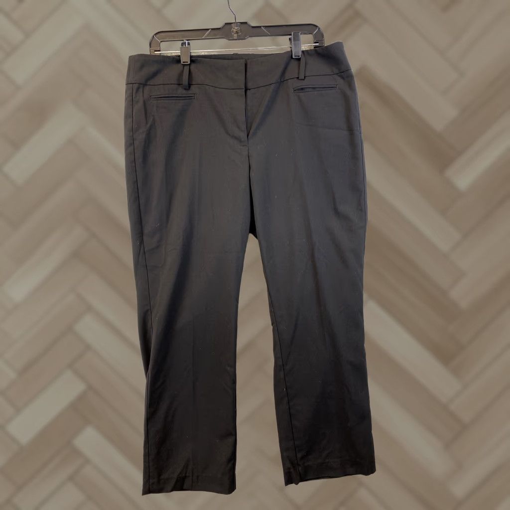Ann Taylor Ann Taylor LOFT Dress Pants Size 12 Black / 34-38 Women Pants Dress Pants Slimming Stretch Wrinkle Resistant Pockets High Rise Size 34" / US 12 / IT 48 - 1 Thumbnail
