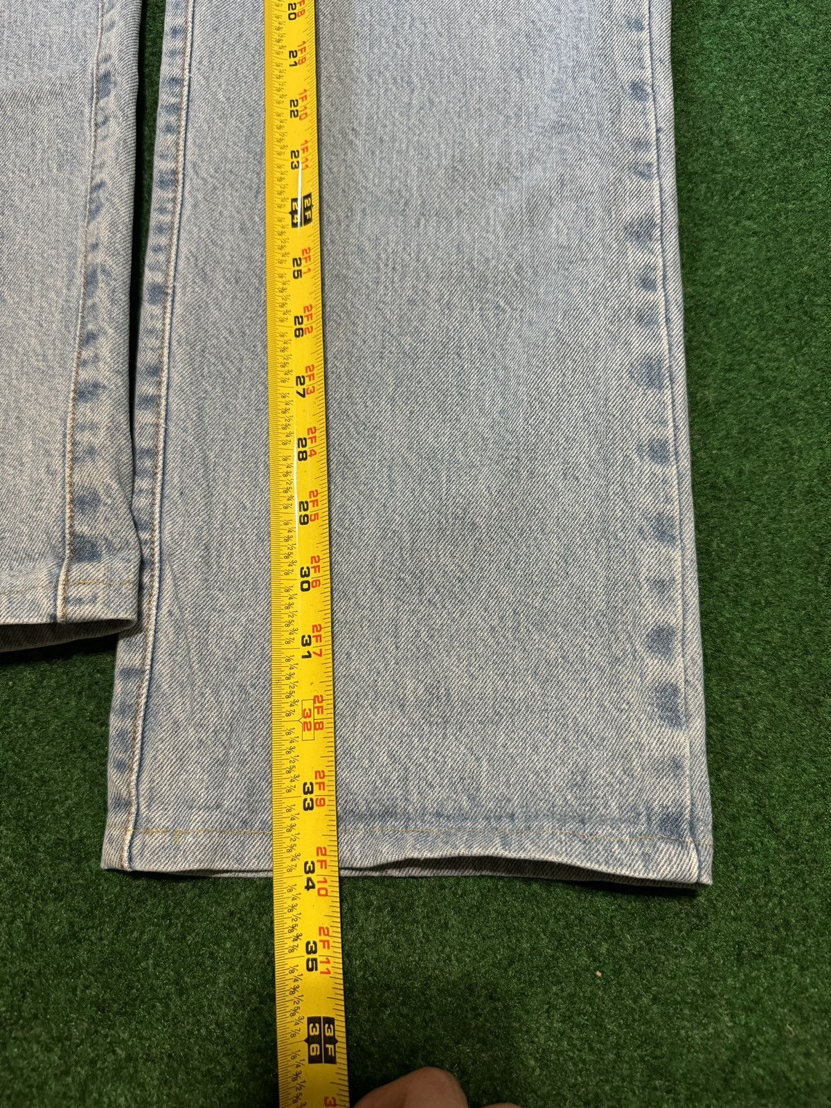 Guess × Vintage Y2k Guess Denim Light Wash Straight Leg Regular Fit Jeans Size US 34 / EU 50 - 8 Thumbnail