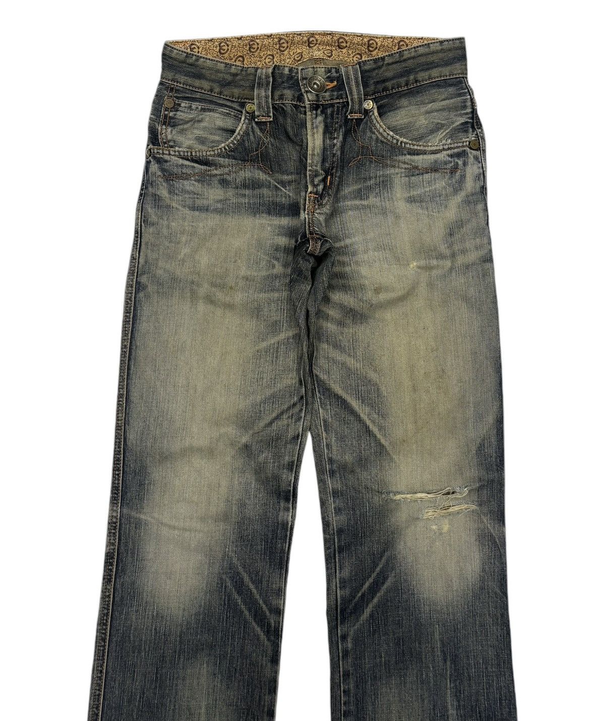 Edwin 💥RARE💥EDWIN BLUE TRIP 503 FADED DISTRESS DENIM JEANS Size US 28 / EU 44 - 5 Thumbnail