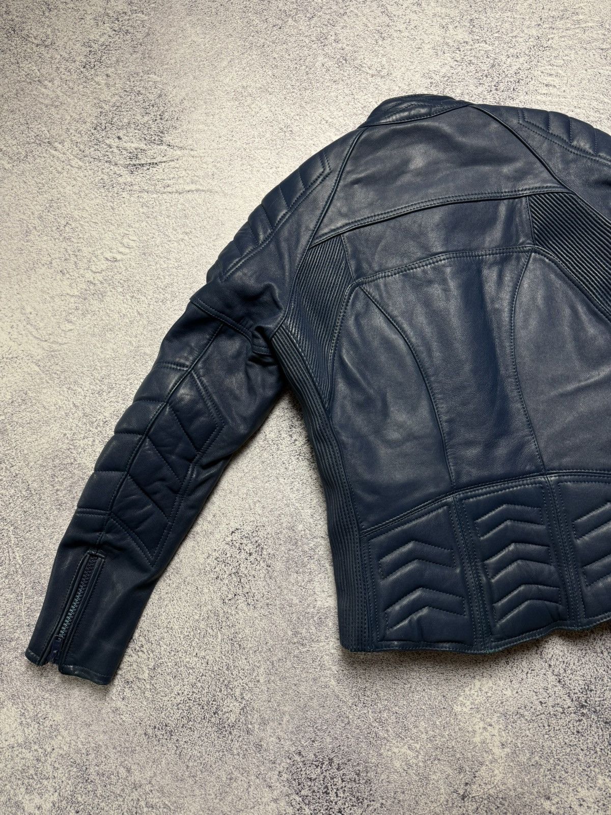 Genuine Leather Vintage IXS Echtes Leder Leather Jacket Moto Racing Style Size US S / EU 44-46 / 1 - 18 Thumbnail