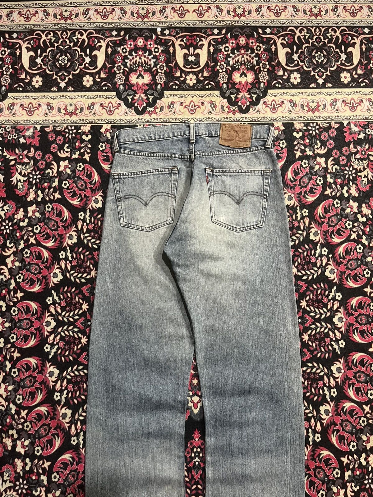 Levi's ⚡️Straight Leg⚡️Vintage Levi’s 512 Light Blue Wash Frayed Jean Size US 31 - 7 Thumbnail