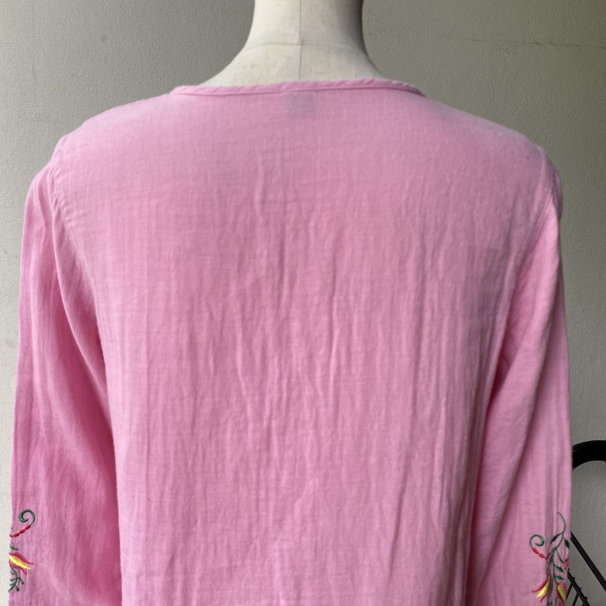 Hysteric Glamour HYSTERIC GLAMOUR Light Pink Floral Embroidered Tunic Size M / US 6-8 / IT 42-44 - 16 Thumbnail