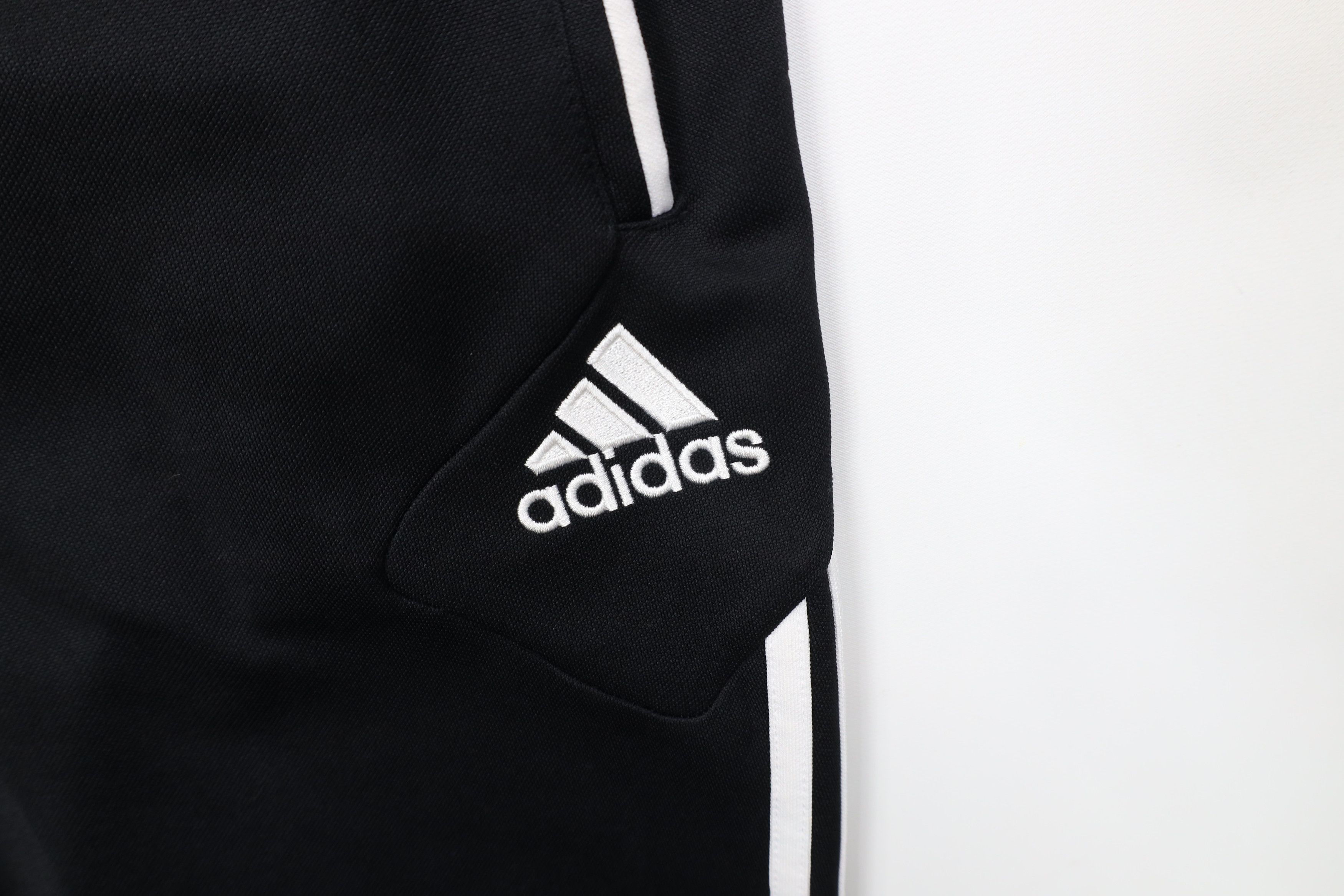 Adidas Vintage Y2K Adidas Tapered Leg Warm Up Soccer Pants Black Size US 34 / EU 50 - 6 Thumbnail