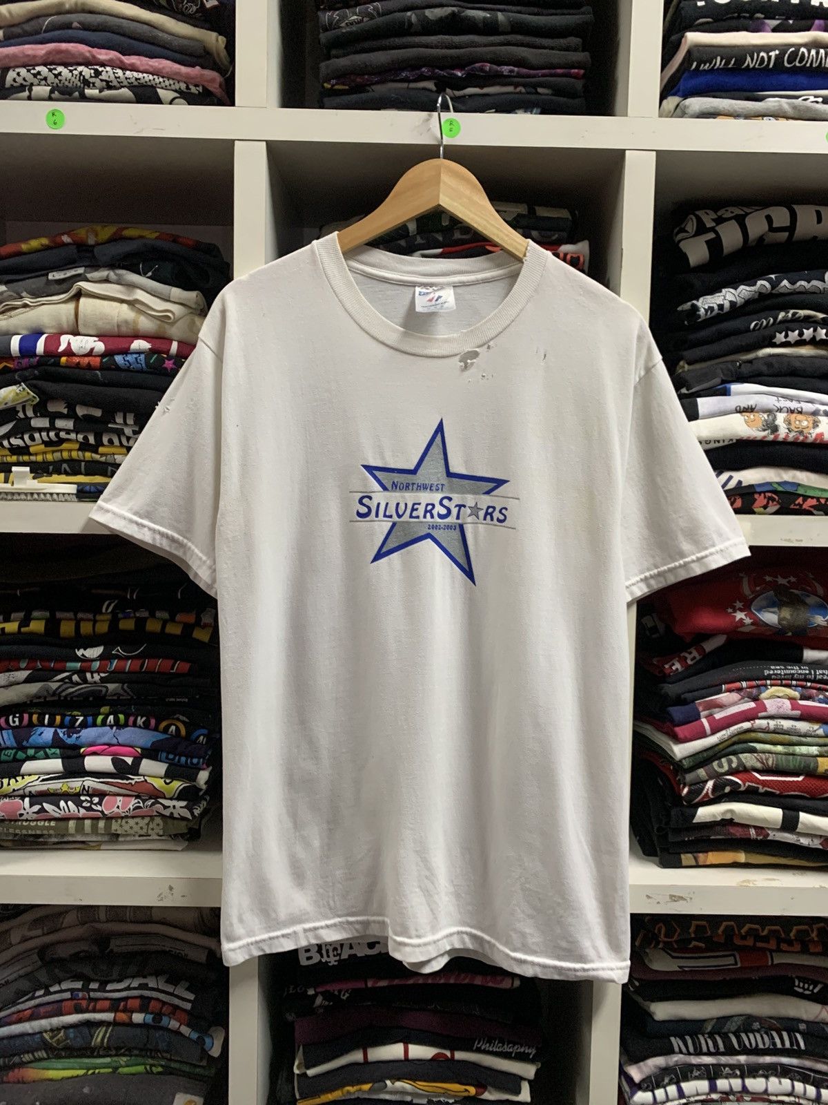 Jerzees × Vintage Vintage Northwest Silver Stars Tee Size US M / EU 48-50 / 2 - 2 Thumbnail