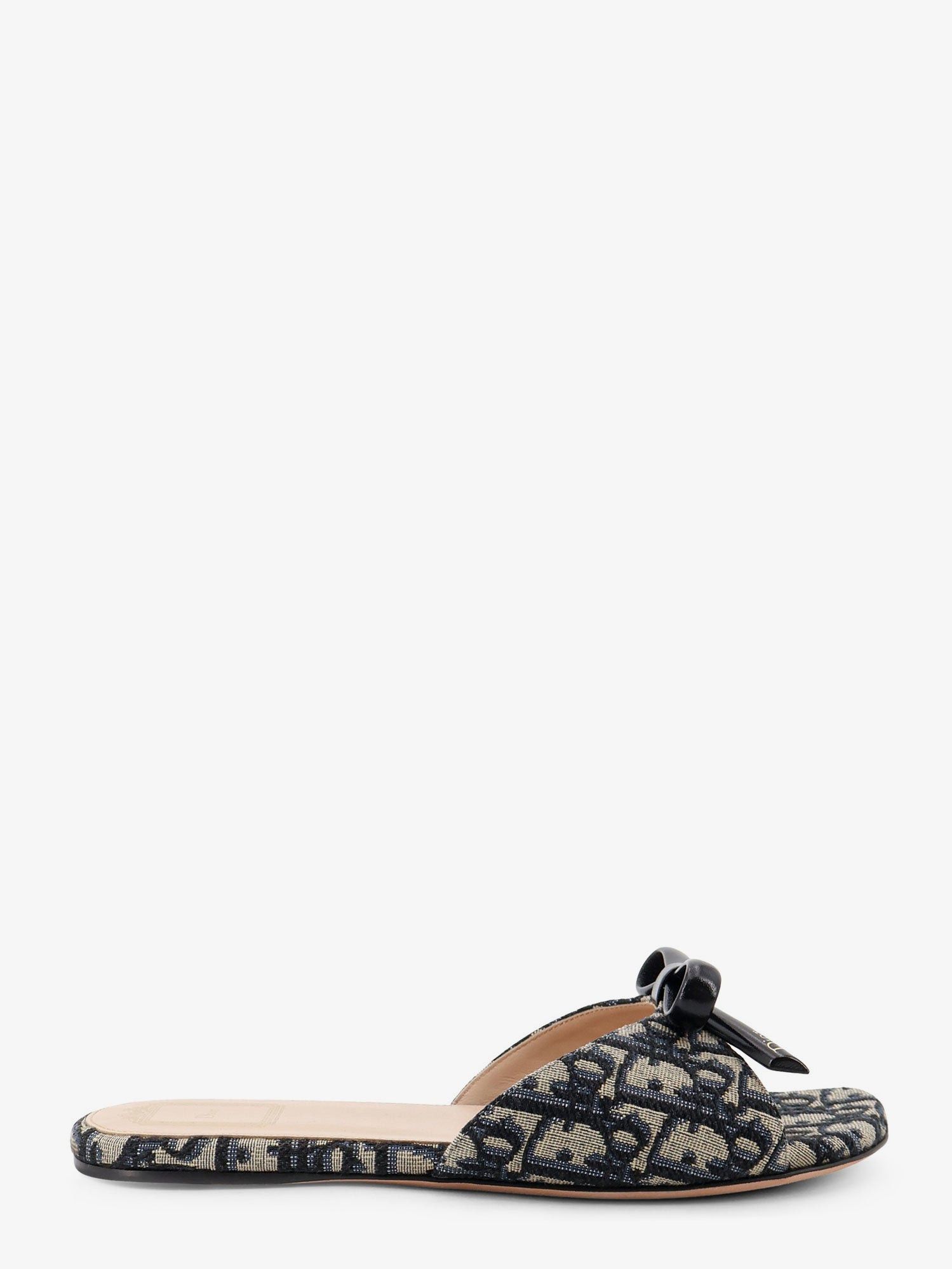 Dior Dior Bow Dior Oblique Fabric Sandals Size US 7.5 / IT 37.5 - 1 Thumbnail