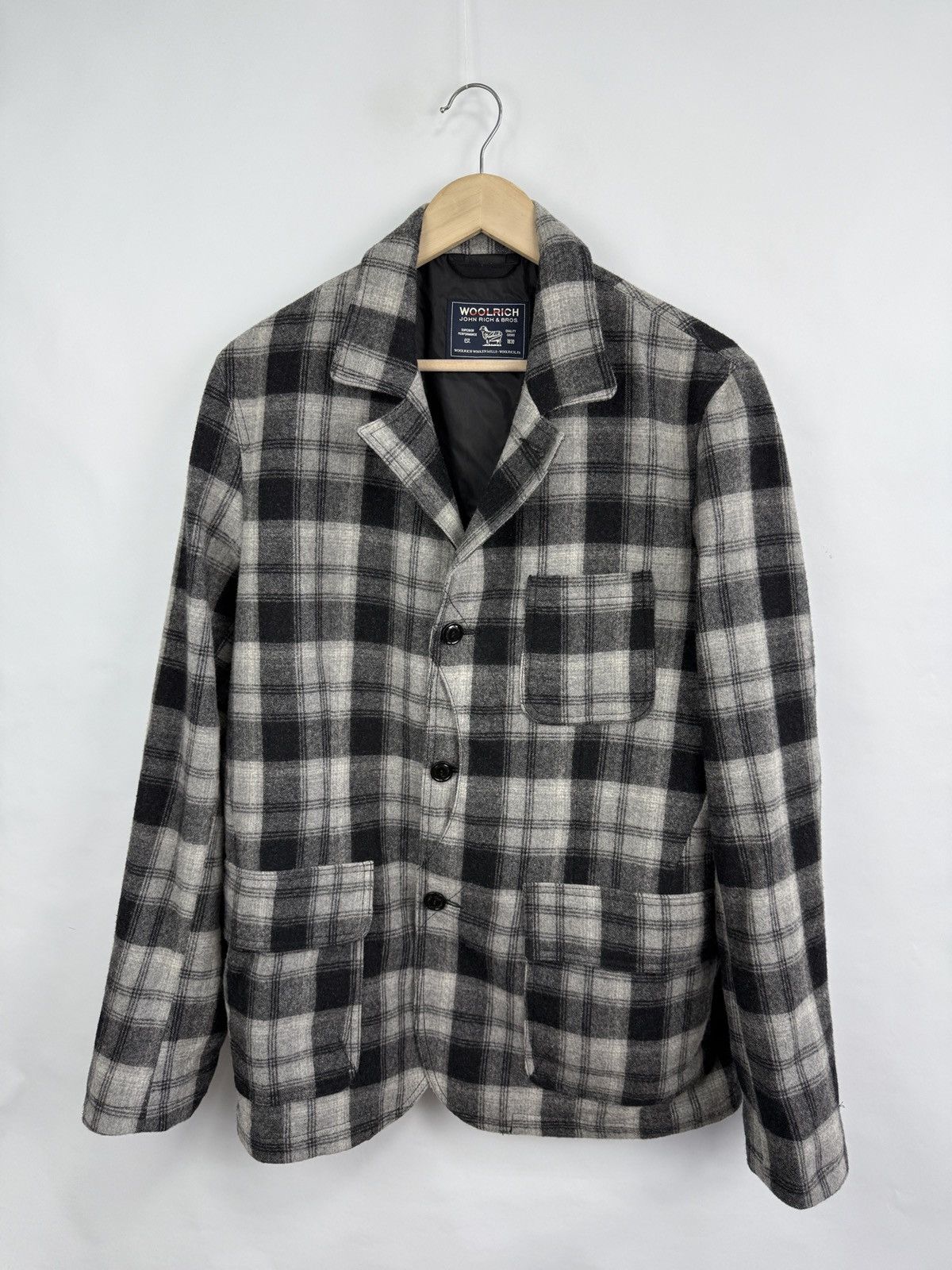 Woolrich Woolen Mills 🇺🇸 Woolrich John Rich Bros Wool Jacket Rare Retro Hype Y2K Size US L / EU 52-54 / 3 - 2 Thumbnail
