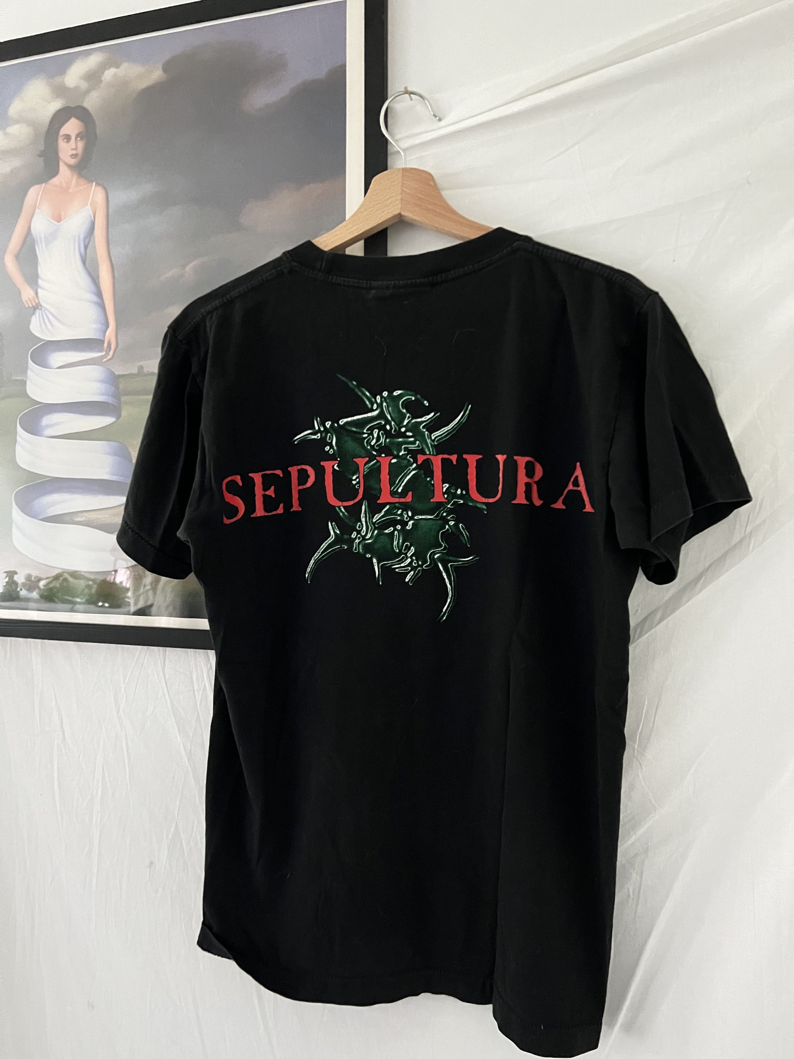 Vintage 90s Single Stitched The Roxx Sepultura Tshirt