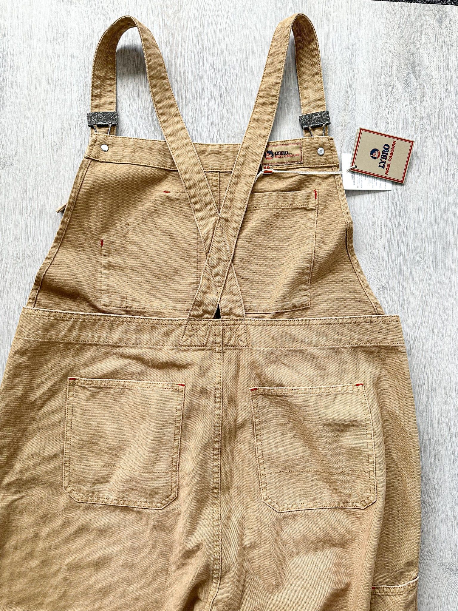 Nigel Cabourn Nigel Cabourn Lybro Cotton Canvas Dungarees In Tan Size US 32 / EU 48 - 3 Thumbnail