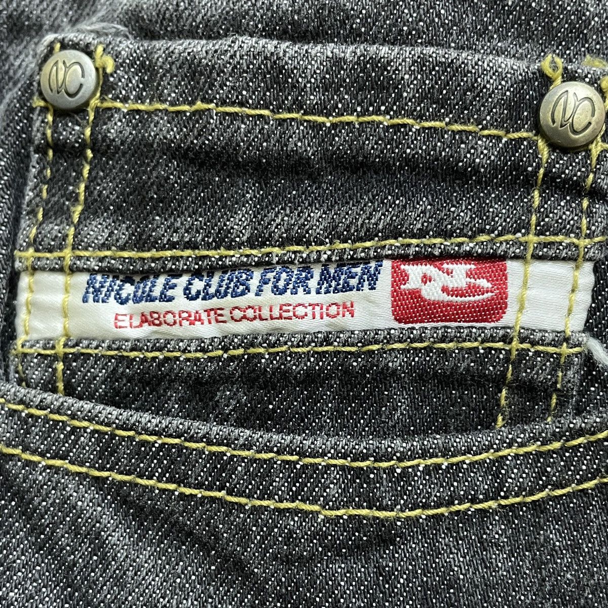 Japanese Brand Rare Design Vintage Brand Nicole Club Flared Jeans 1990s Size US 31 - 10 Thumbnail