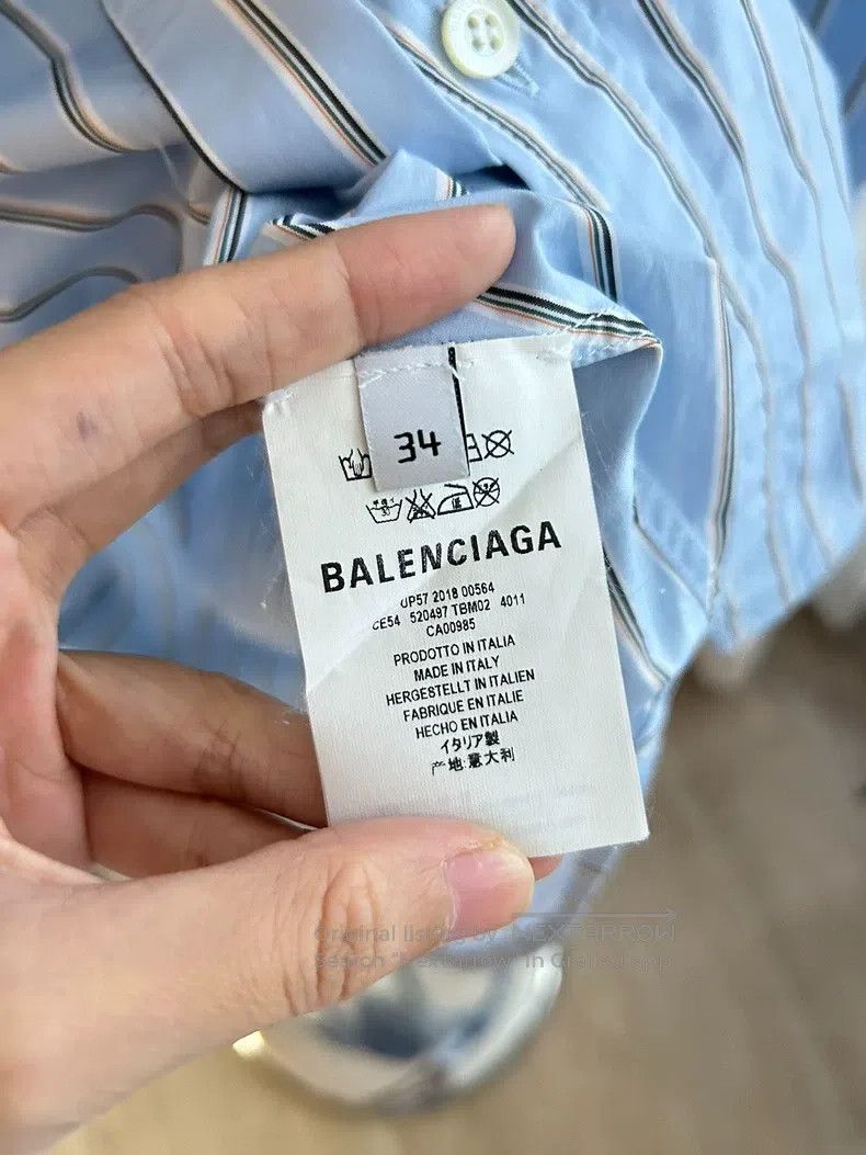 Balenciaga Balenciaga Back logo ribbon shirt Size XXS / US 00 / IT 34 - 4 Thumbnail