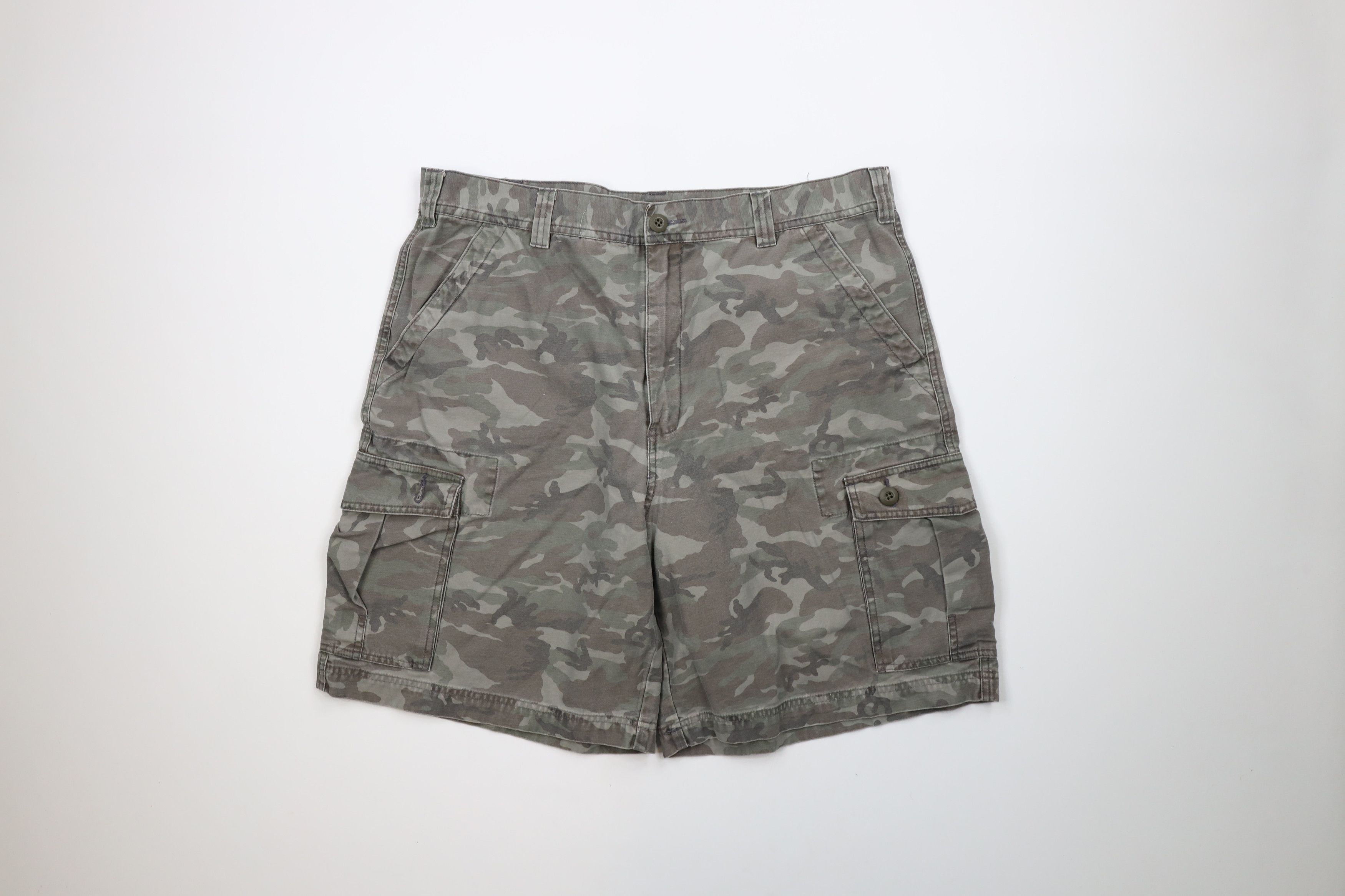 Vintage Vintage Cabelas Faded Camouflage Cargo Shorts Cotton Grailed