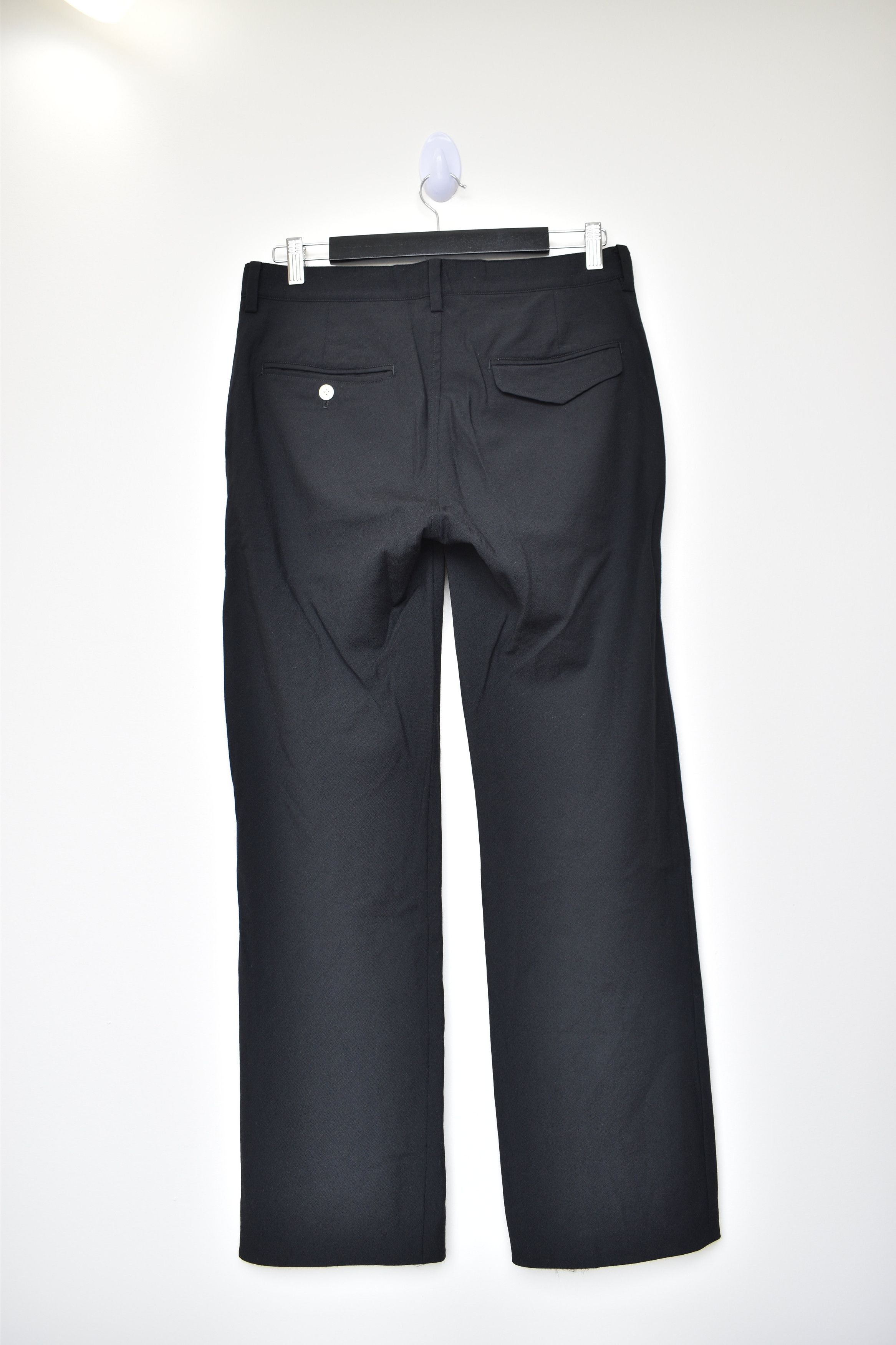 Jun Takahashi × Undercover Undercover SS18 Black Wool Straight Wide Fit Pants Trousers Size US 30 / EU 46 - 2 Thumbnail