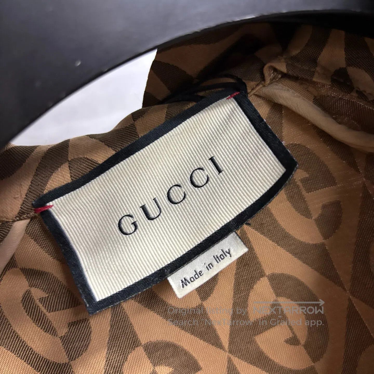 Gucci Guicci Brown striped patterned diamond-jacket coat| Size US XS / EU 42 / 0 - 4 Thumbnail