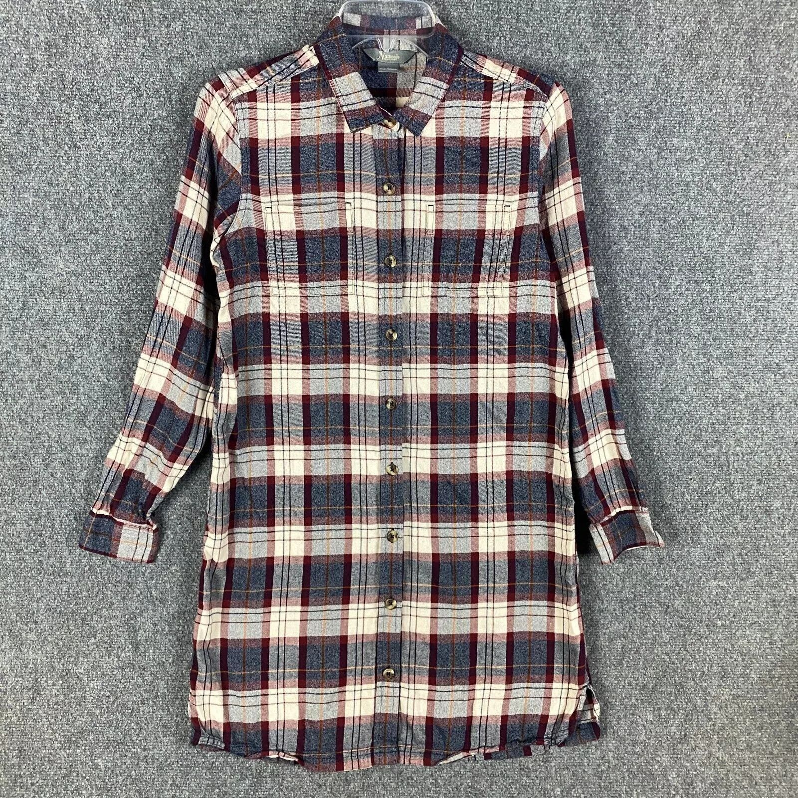 Other Natural Reflections Shirt Dress Women's 4 Long Sleeve Plaid Size S / US 4 / IT 40 - 1 Thumbnail