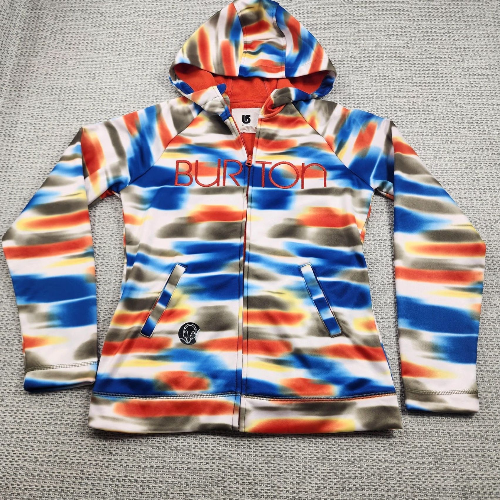Burton Burton Hoodie Womens Large Multicolor Full Zip WB Peak Fleece Lined Snowboard Size L / US 10 / IT 46 - 2 Thumbnail