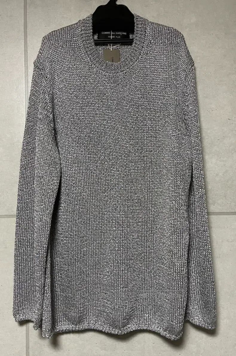 Comme des Garcons Comme Des Garcons Apple Space Gray Knit Sweater with Silve Size US L / EU 52-54 / 3 - 1 Thumbnail