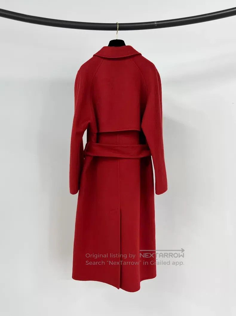 Hermes Hermes Red Collar Tie Cashmere Coat Size XS / US 0-2 / IT 36-38 - 2 Thumbnail