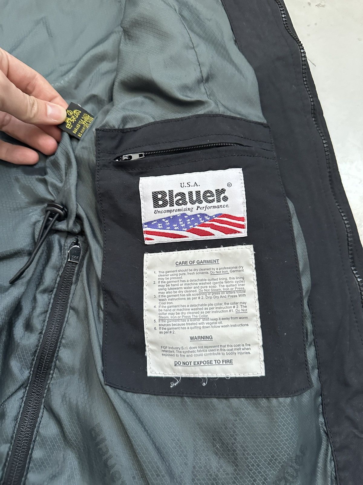 Other Blauer USA Military field nylon jacket reflective collar Y2K Size US M / EU 48-50 / 2 - 11 Thumbnail