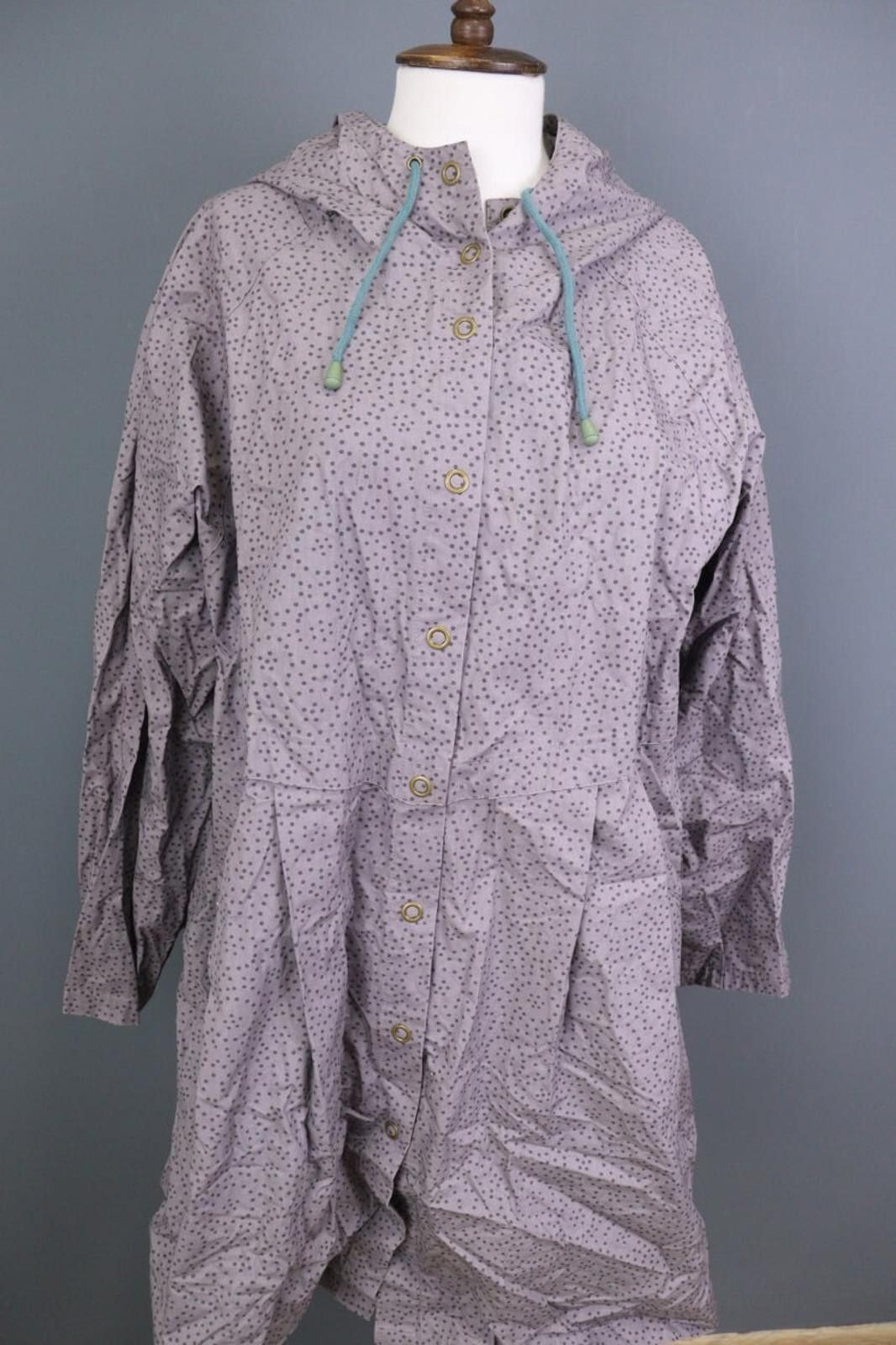 Designer Gudrun Sjoden Gray Dotted Lagenlook Lightweight Coat Size XL Size XL / US 12-14 / IT 48-50 - 7 Thumbnail