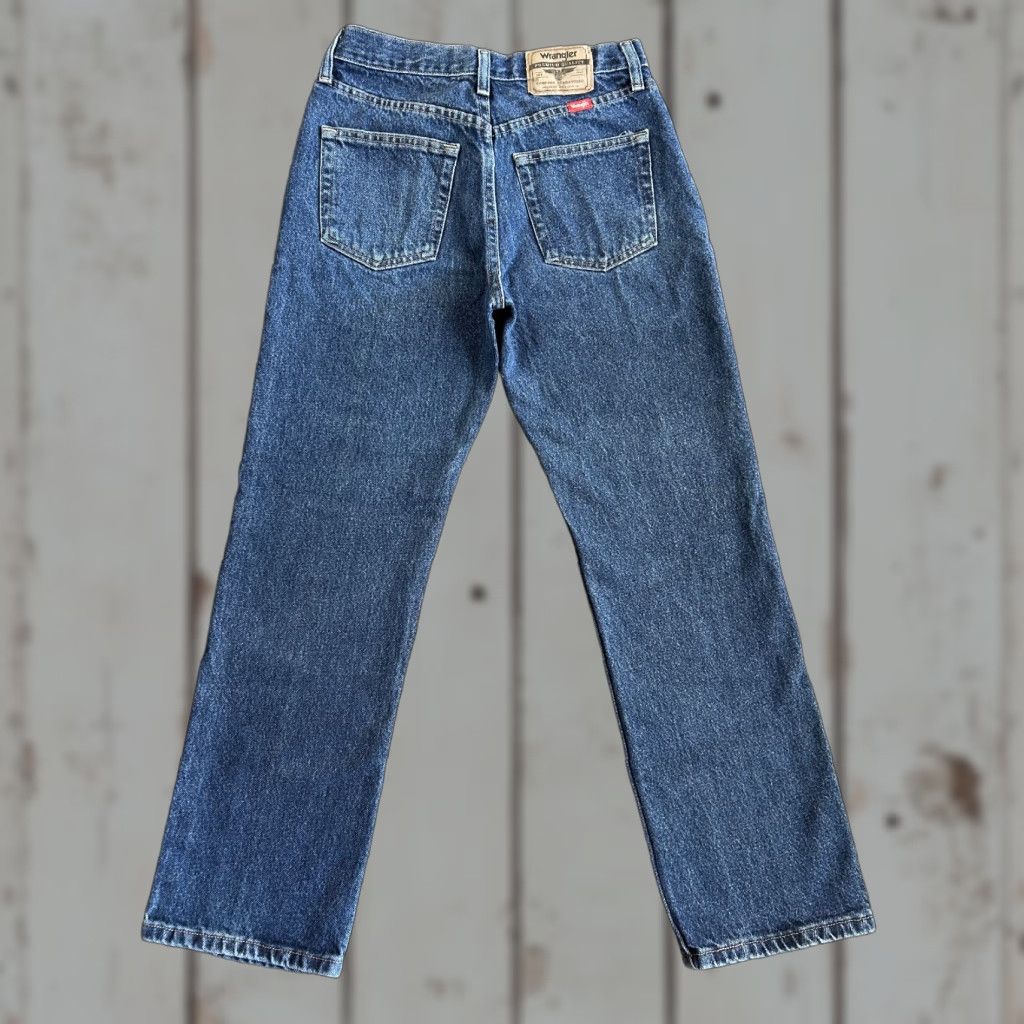 Wrangler VINTAGE Wrangler Jeans 29 x 30 Blue Denim Regular Fit 96501MR Work Cowboy Rodeo Size US 29 - 1 Thumbnail