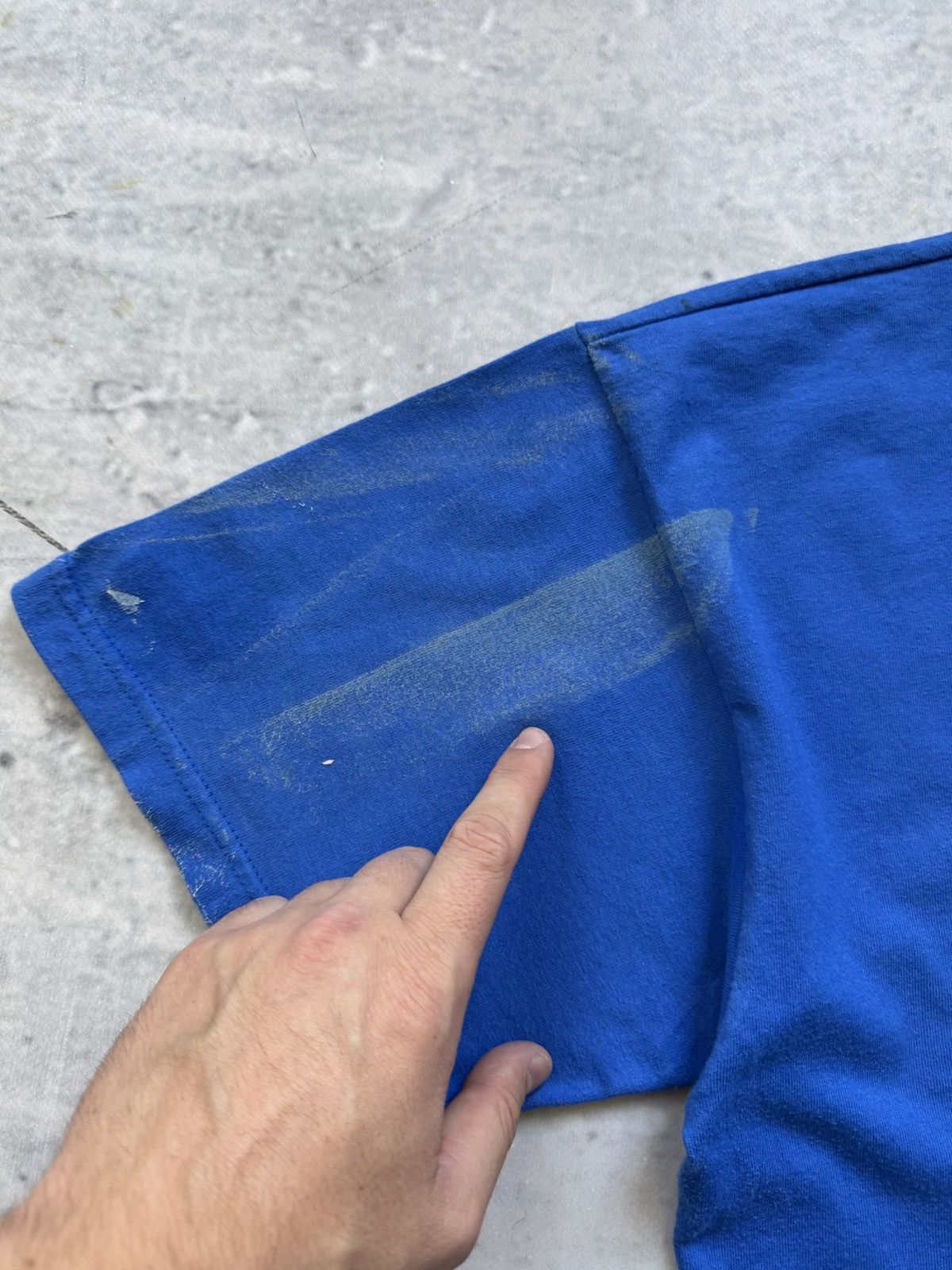 Lamborghini Lamborghini automobili vintage big logo blue tee Size US XL / EU 56 / 4 - 9 Thumbnail