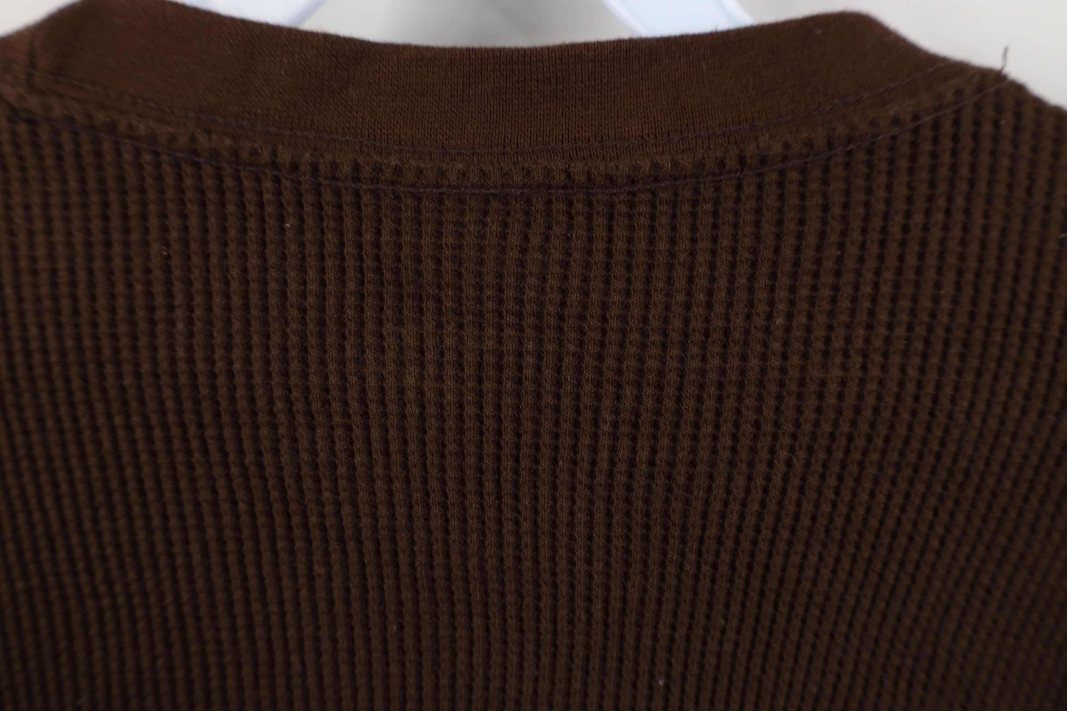 Vintage Vintage 90s Y2K Streetwear Waffle Knit Long Sleeve T-Shirt Size US L / EU 52-54 / 3 - 10 Thumbnail