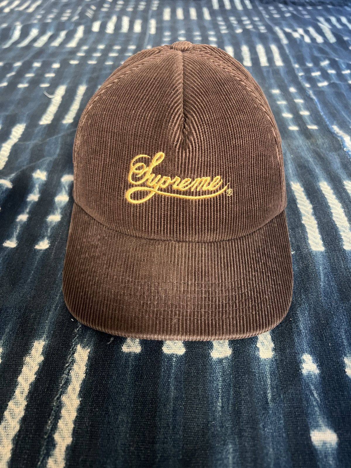 Supreme Classic Script New Era Cap Hat Brown 7 1/2 - FW18