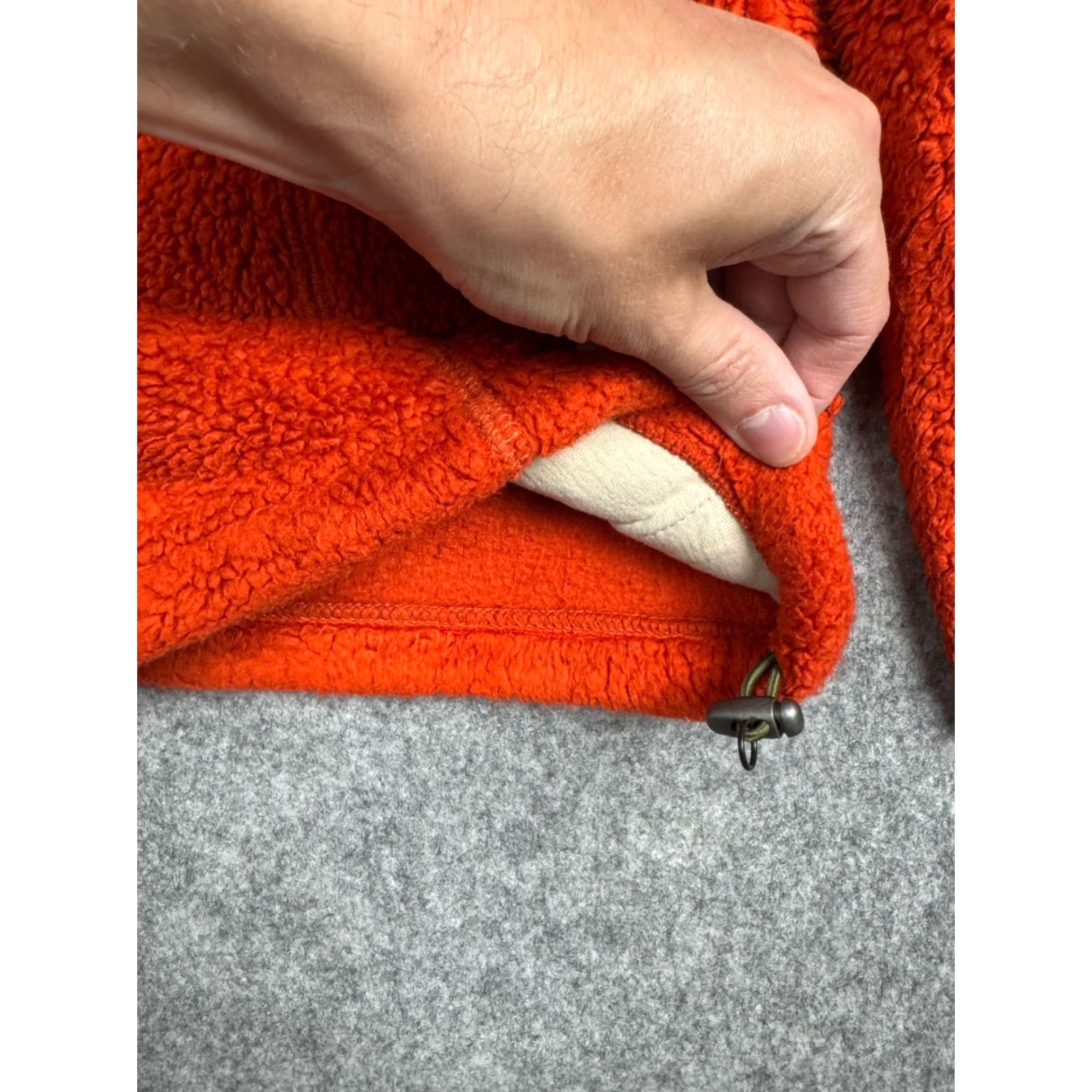Napapijri Napapijri Jacket Women's L Orange Deep Pile Fleece Full Zip Warm Thick Size L / US 10 / IT 46 - 7 Thumbnail