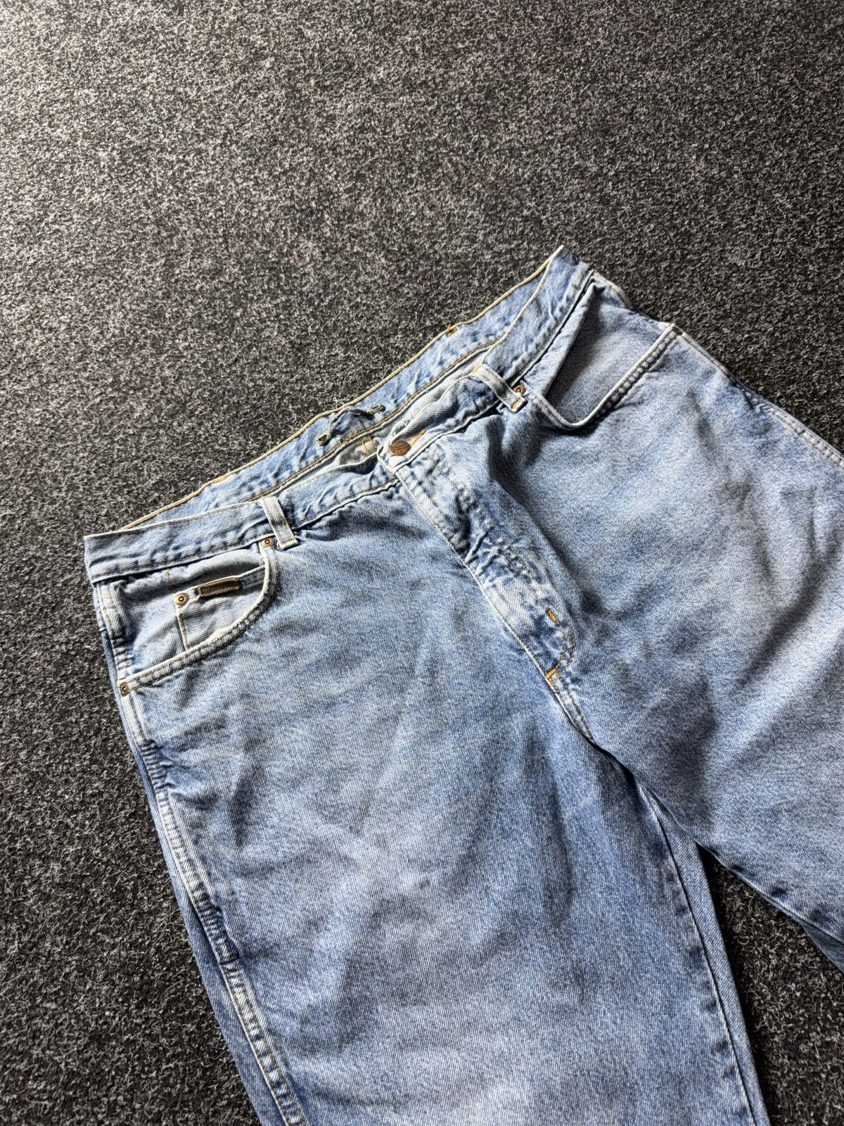 Wrangler 90s Wrangler USA Vintage Light Wash Straight Leg Jeans Size US 37 - 9 Thumbnail
