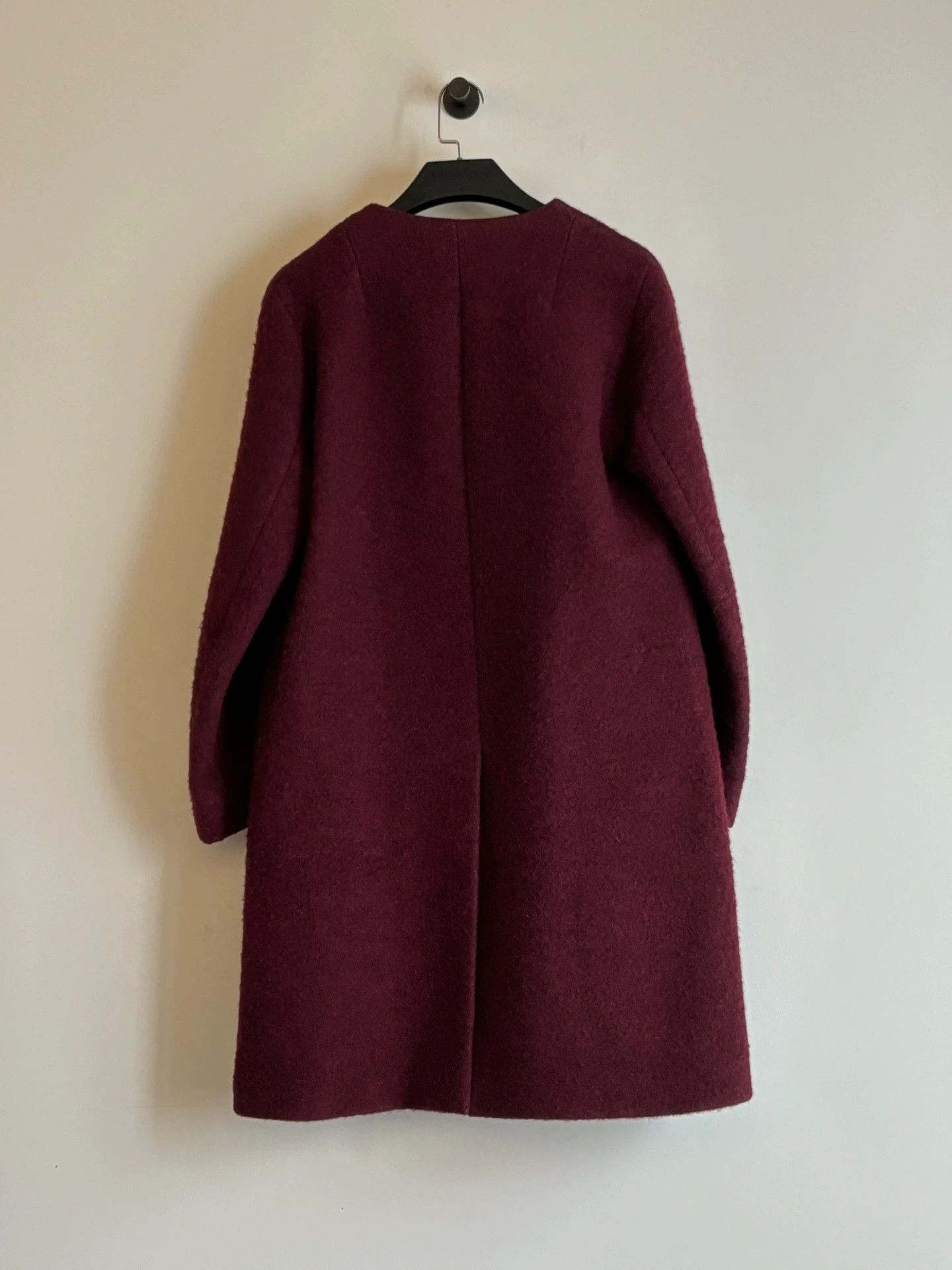 Dries Van Noten Dries Van Noten AW14 Bordeaux Airplane Button Wool Coat 36 Size XS / US 0-2 / IT 36-38 - 5 Thumbnail