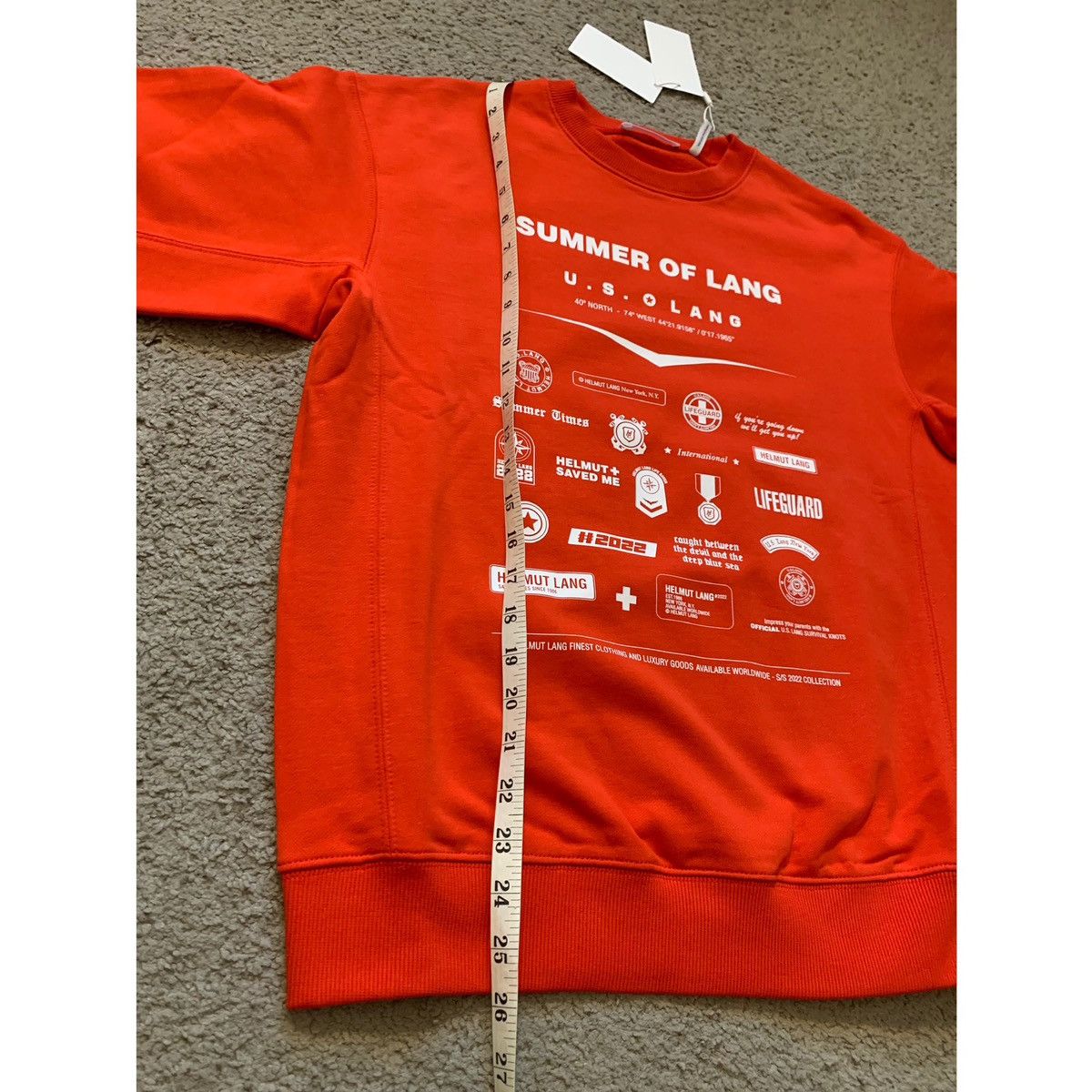 Helmut Lang HELMUT LANG BADGE CREWNECK SWEATSHIRT Size US XS / EU 42 / 0 - 9 Thumbnail