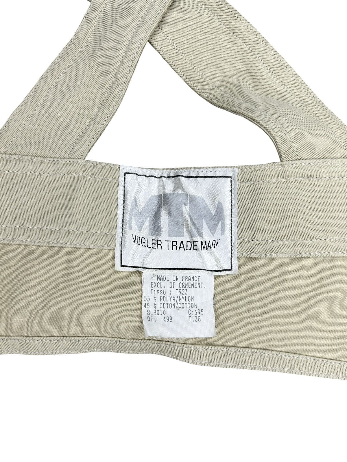 Thierry Mugler 90s Belted Bra Top Size S / US 4 / IT 40 - 4 Thumbnail
