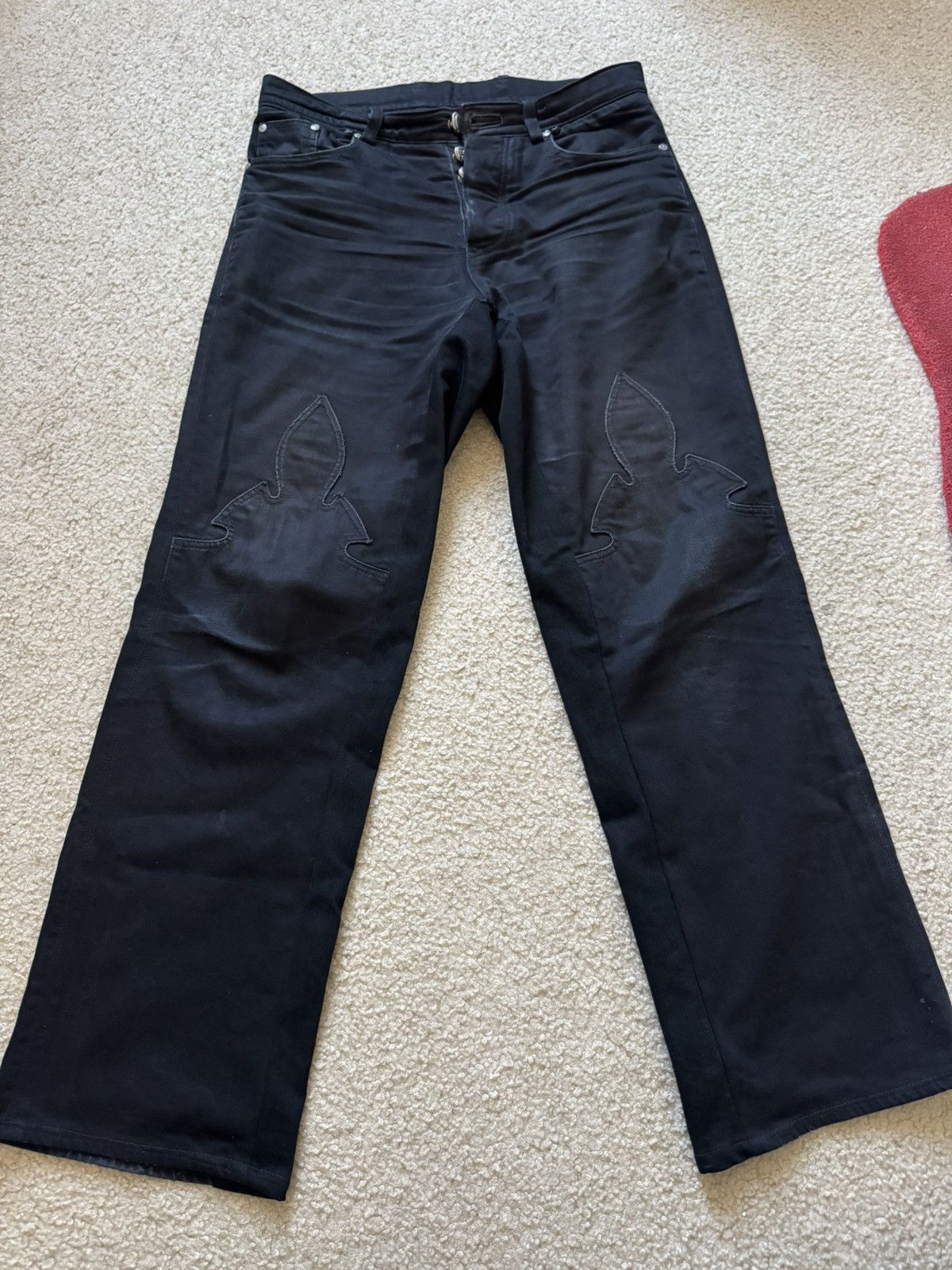 Chrome Hearts Chrome Hearts le fleur jeans sz 31R *altered* Size US 31 - 1 Thumbnail