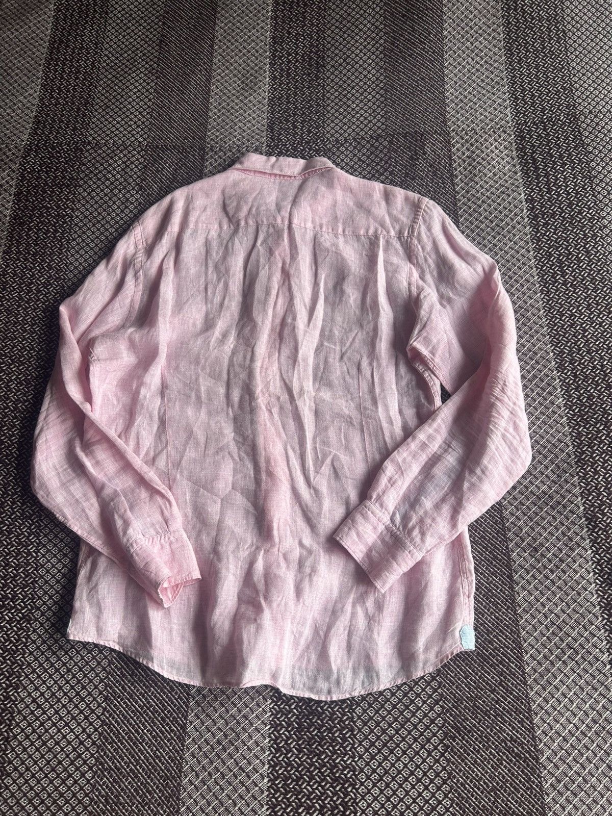 Hackett Hackett London 100% Linen Shirt Mens Solid Style Size Large Size US L / EU 52-54 / 3 - 11 Thumbnail