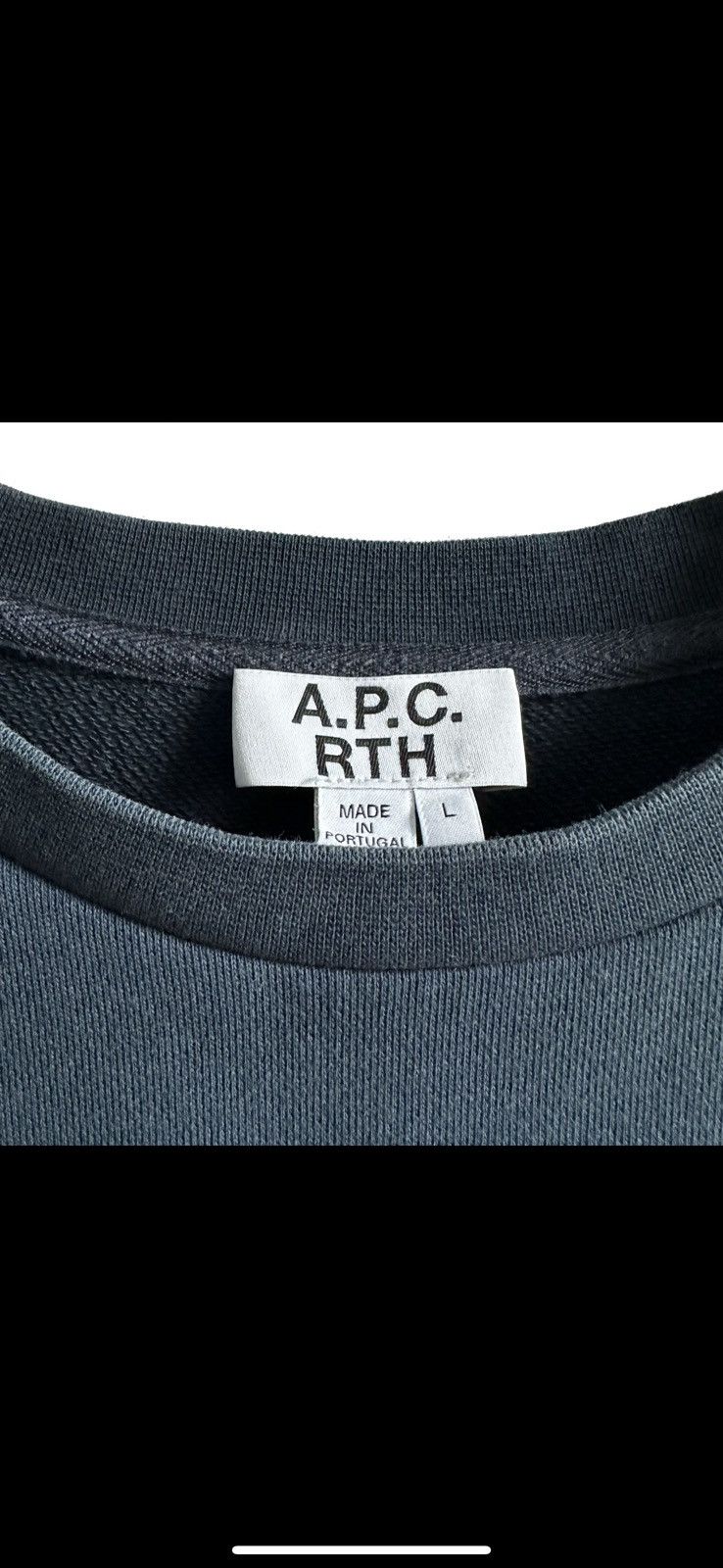 A.P.C. × Stussy × Supreme a.p.c x rth sweatshirt, navy blue with peace sign Size US L / EU 52-54 / 3 - 3 Thumbnail