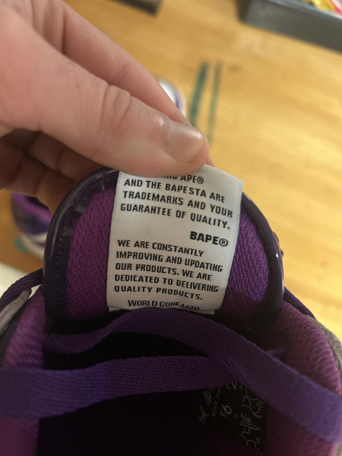 Bape Bape sk8 sta purple Size US 9.5 / EU 42-43 - 8 Thumbnail