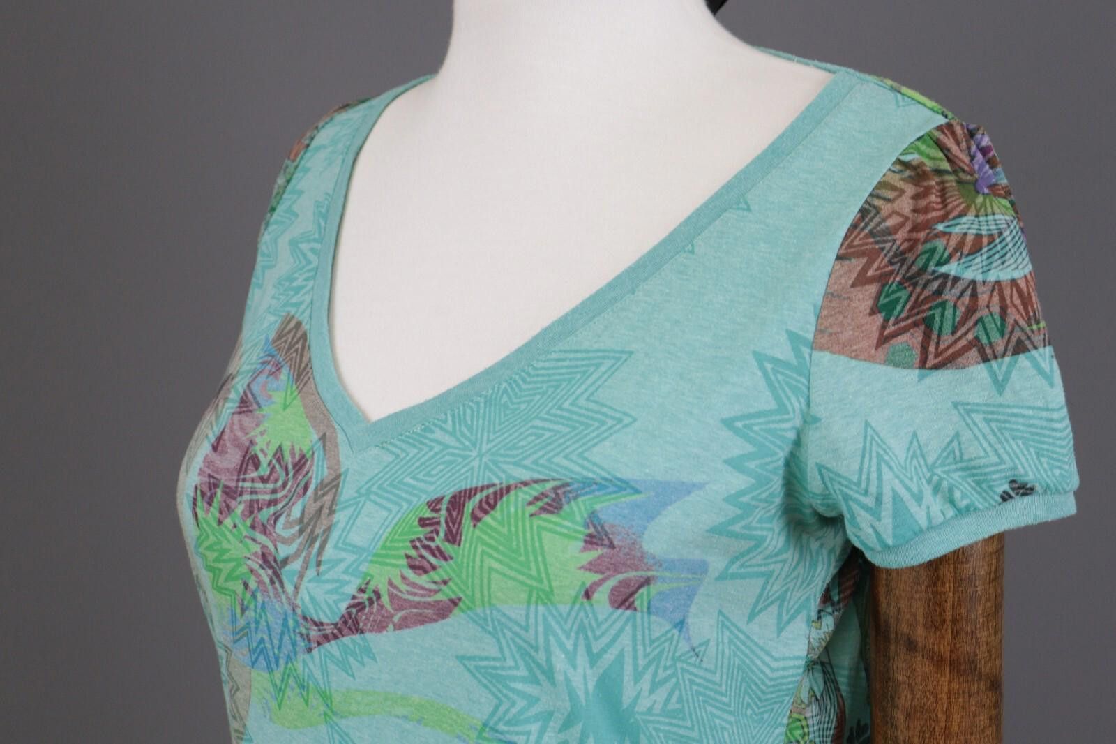Custo Barcelona CUSTO BARCELONA Geometric Short Sleeve Top Shirt Size 1 / S Size M / US 6-8 / IT 42-44 - 8 Thumbnail