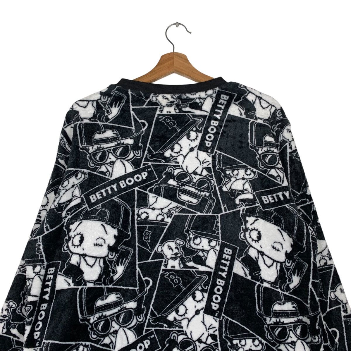 Cartoon Network BETTY BOOP Overprint Fleece Sweatshirt #1387-C63 Size US L / EU 52-54 / 3 - 8 Thumbnail