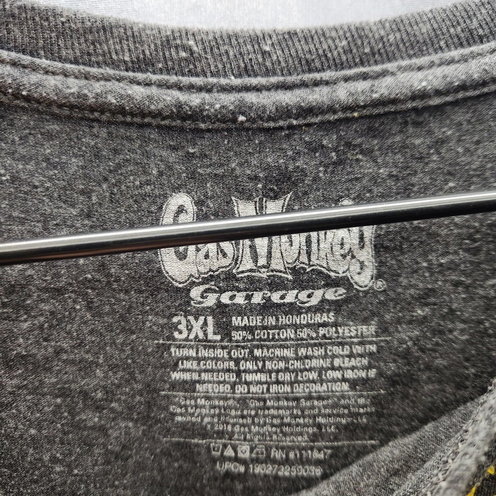 Designer Gas Monkey Garage Logo Grey T Shirt Sz. 3XL Size US XXL / EU 58 / 5 - 3 Thumbnail