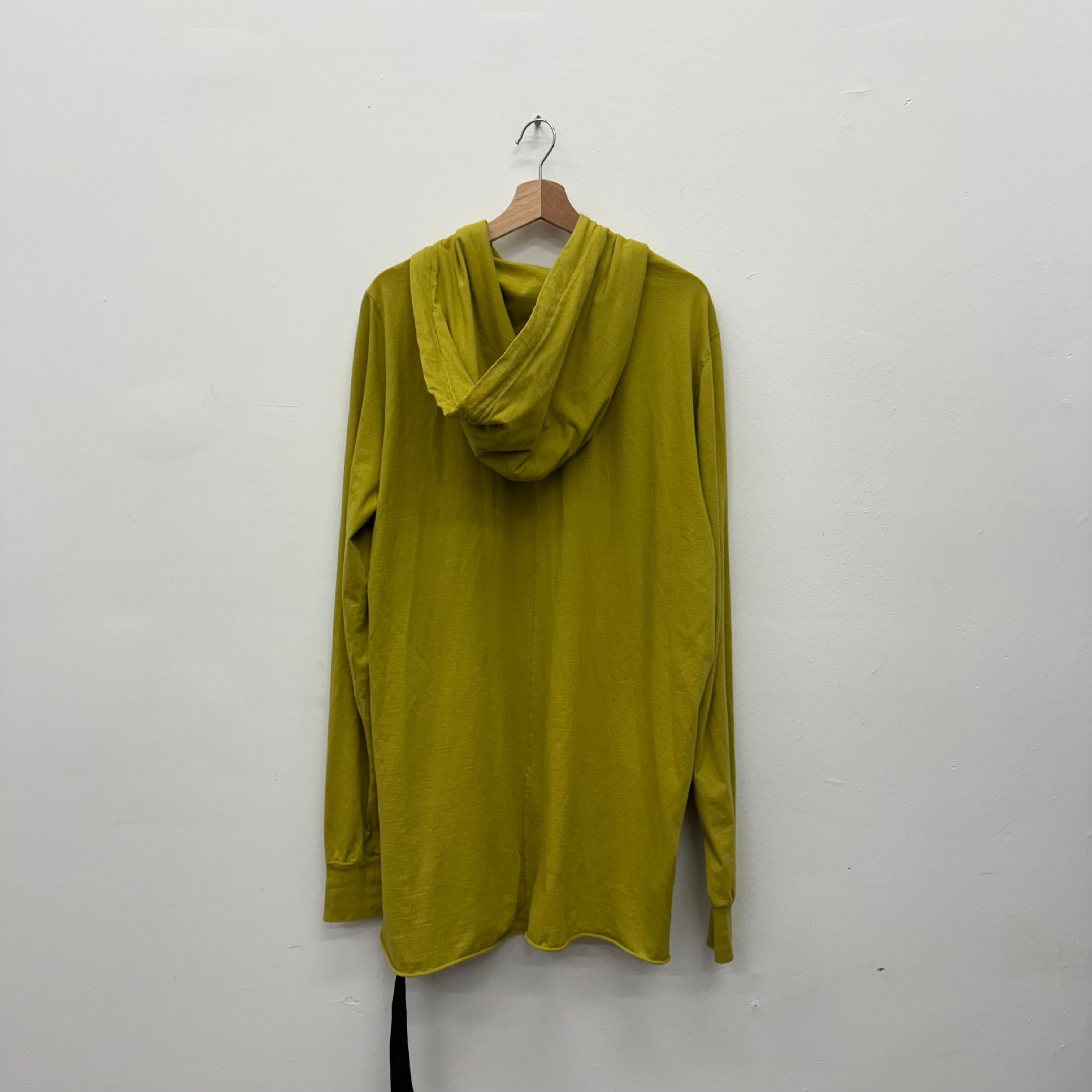 Rick Owens Drkshdw Rick Owens DRKSHDW Long Hoodie Yellow - Size M Size US M / EU 48-50 / 2 - 2 Thumbnail