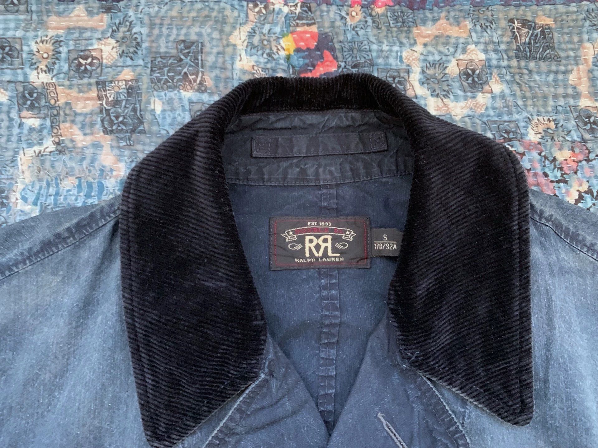 RRL Ralph Lauren RRL Distressed Corduroy Panel Trench Coat Size US S / EU 44-46 / 1 - 6 Thumbnail