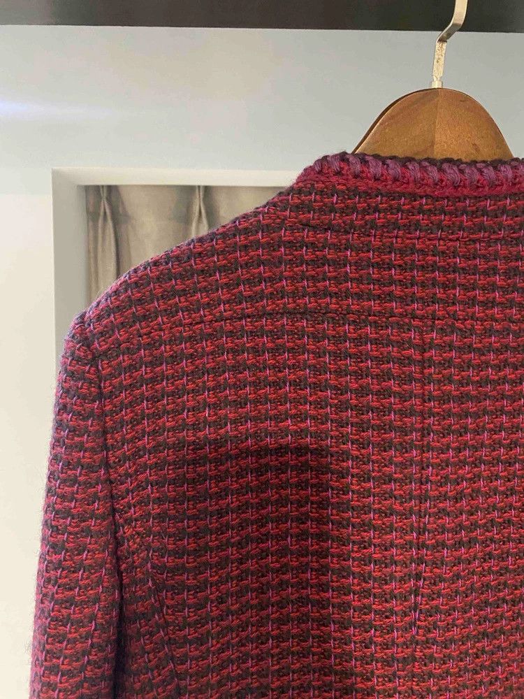 Chanel Chanel Black and red tweed braided rolled edge two-pocket Size S / US 4 / IT 40 - 5 Thumbnail