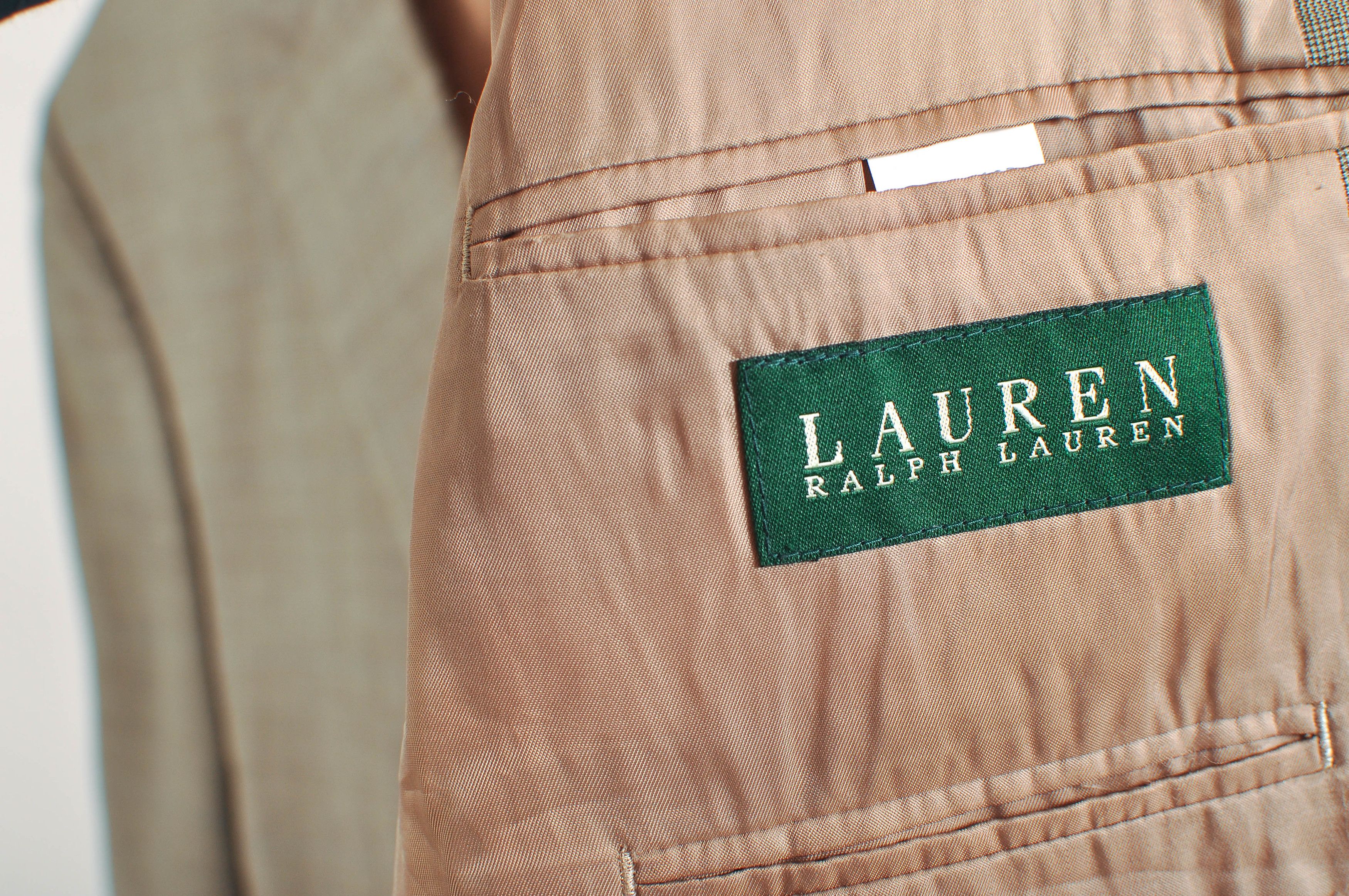 Ralph Lauren Vintage 00s Ralph Lauren Wool Checkered Blazer Size 46R - 3 Thumbnail